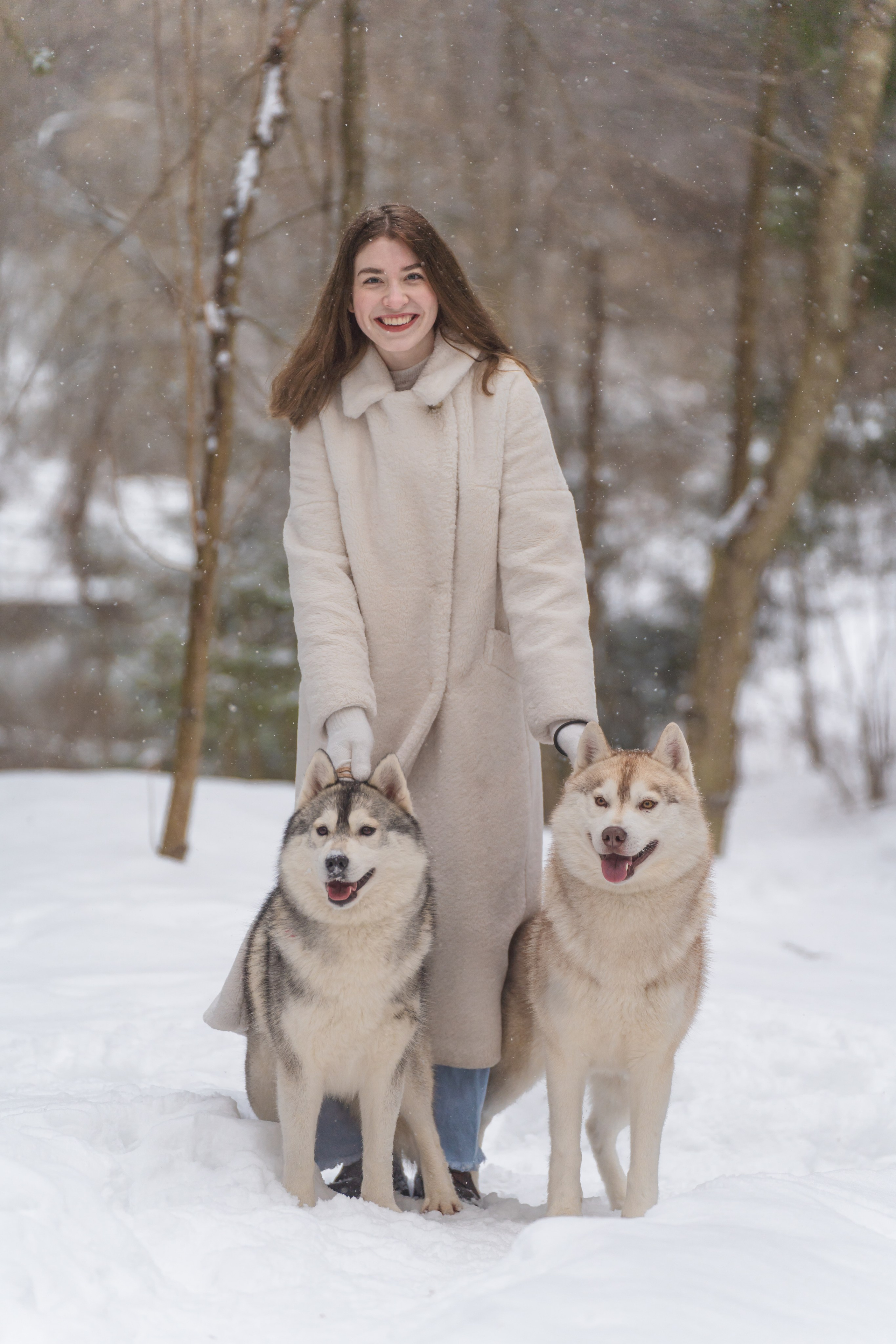Светлана и хаски. Фотограф в Москве Ленарская Дарья