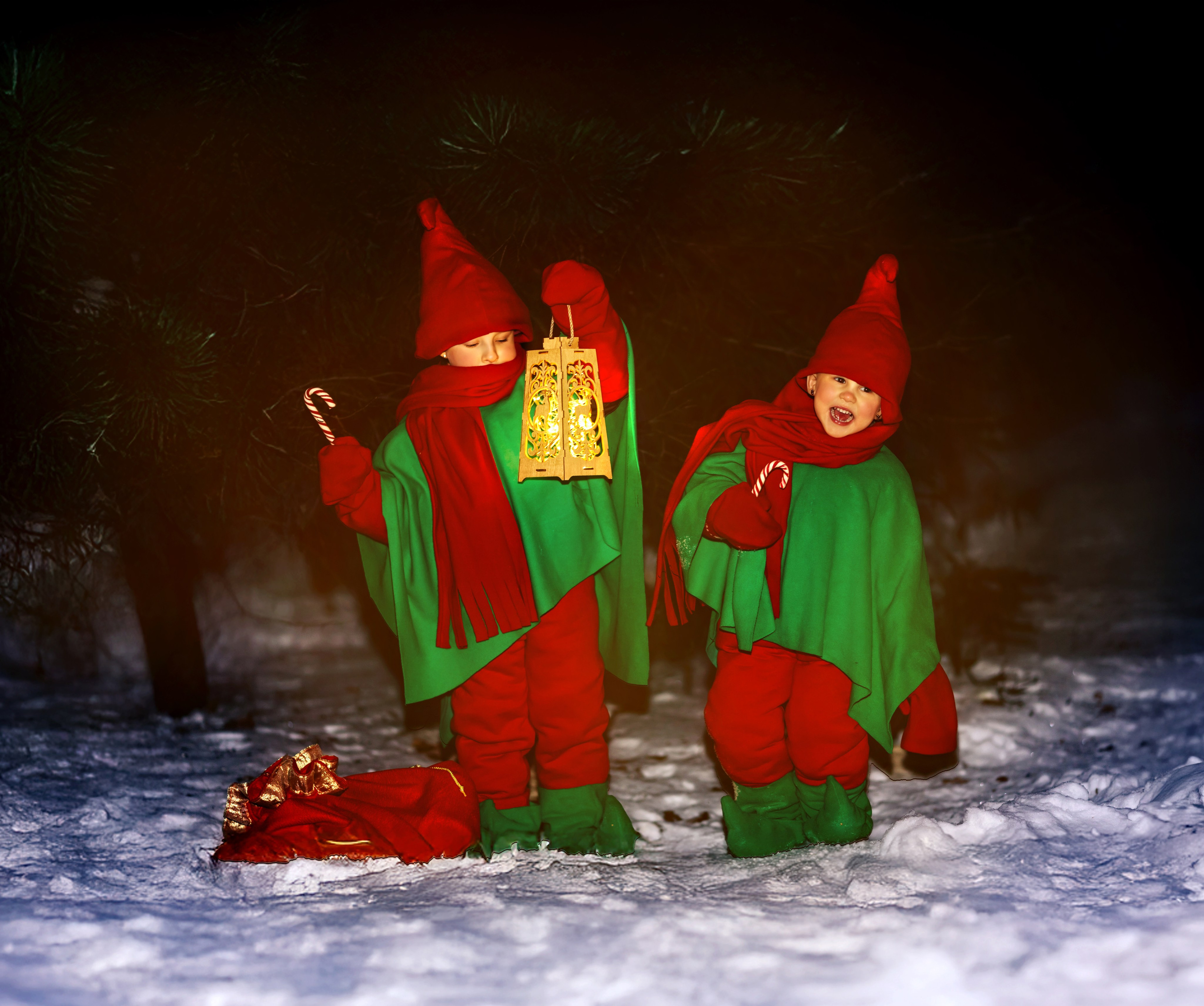 Новогодние гномики. Семейный, свадебный и детский фотограф в Новосибирске Ольга Хидченко