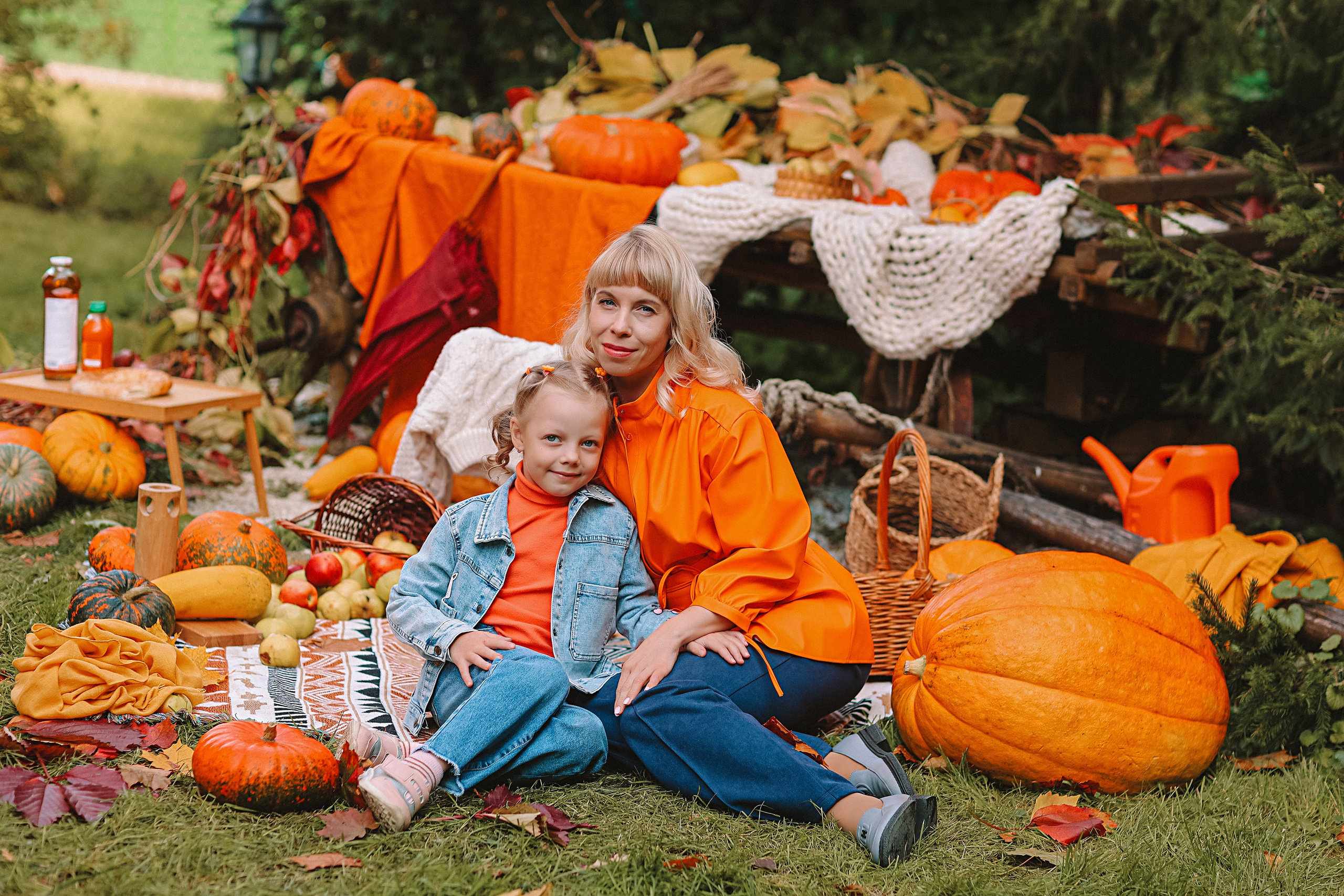 Тыквы. Семейный фотограф Тюмень, фотограф на роды Салмина Мария