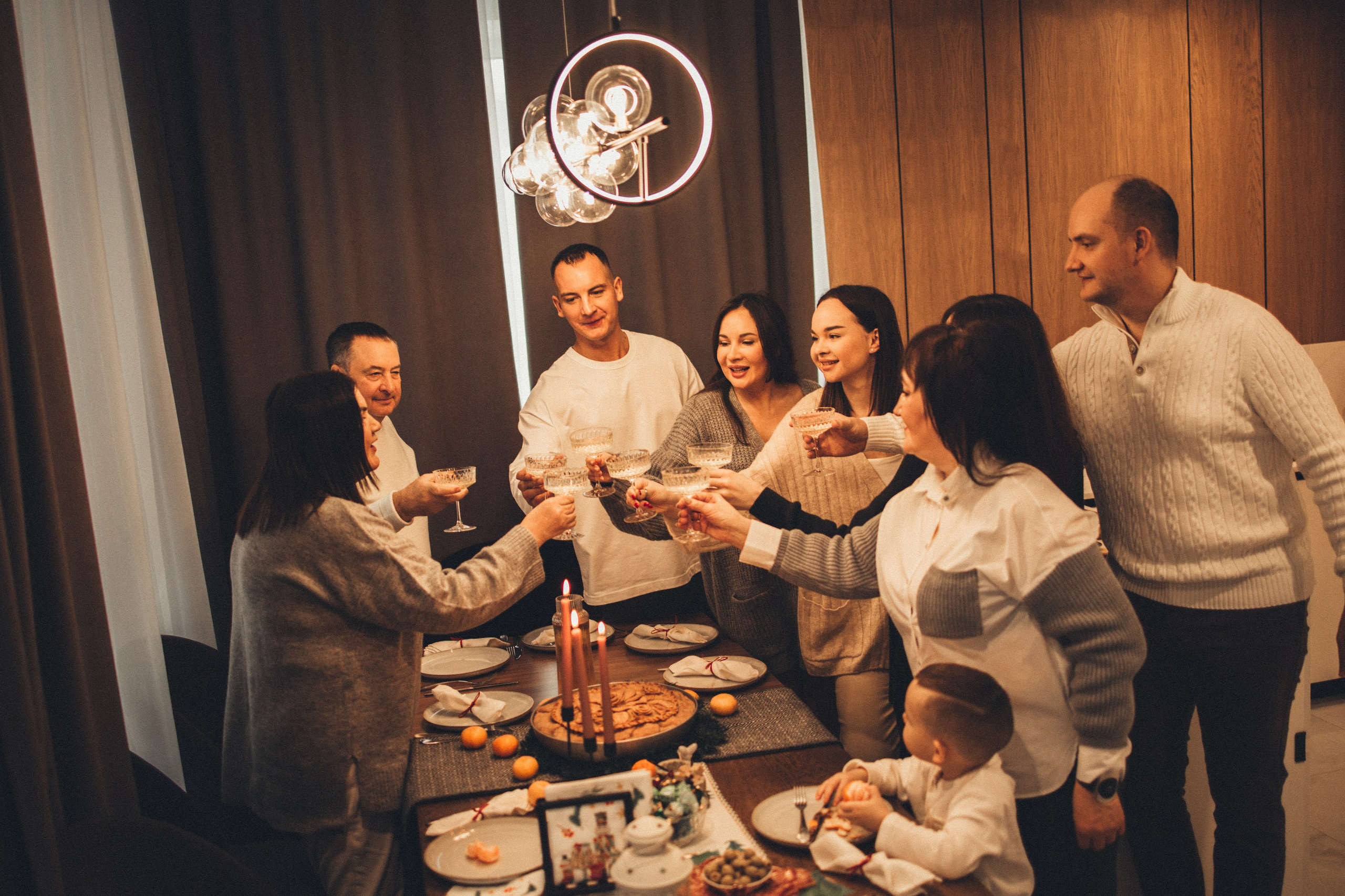 Рождественский ужин. Семейный lifestyle фотограф в Казани Ксения Верясова