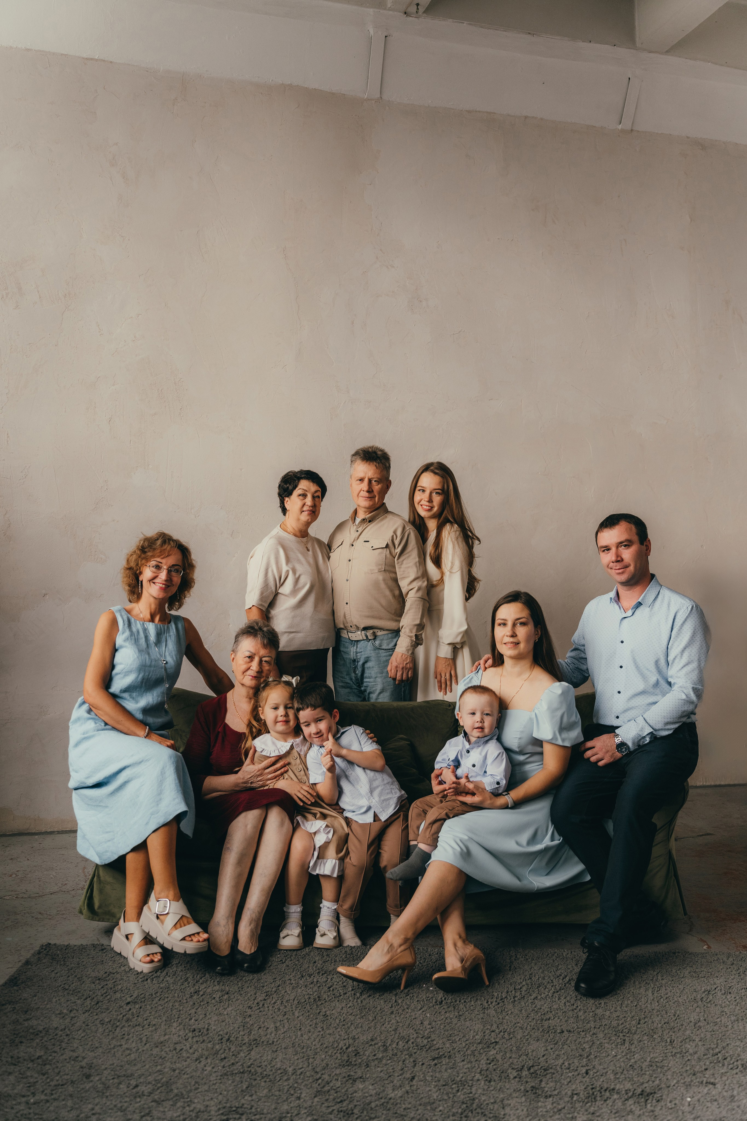 Большая семья. Семейный фотограф • Домашние съемки в Нижнем Новгороде