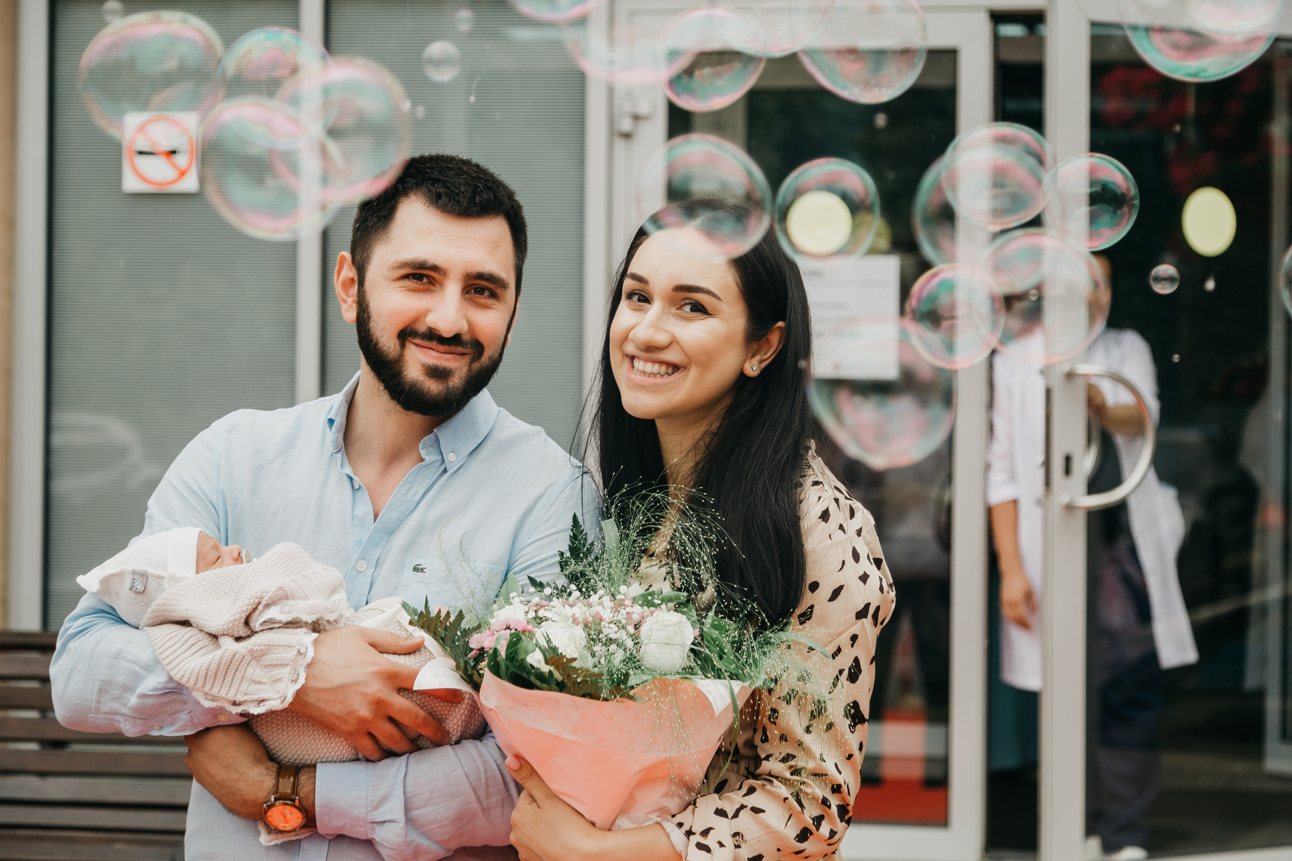 Выписка из роддома. Фотограф Никита Комаров