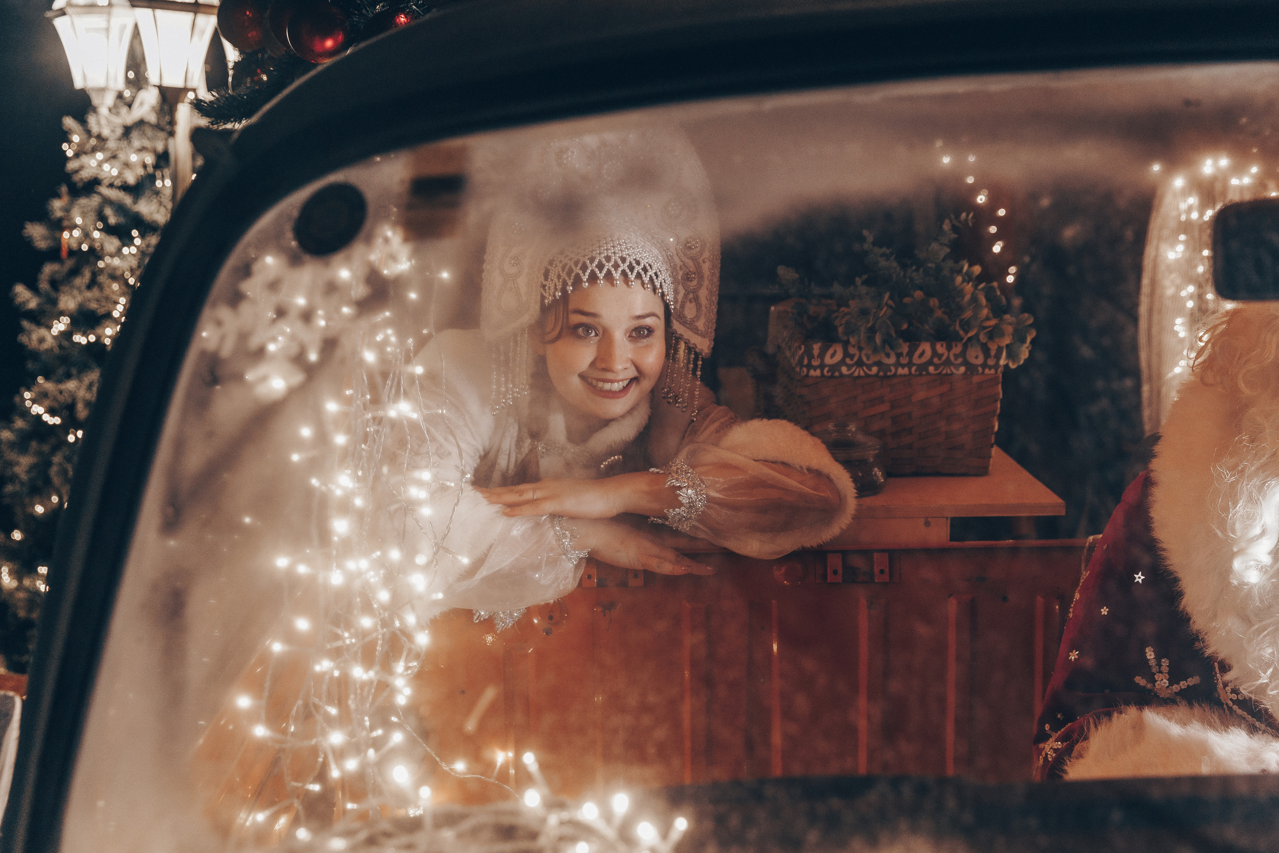 Дед Мороз и Снегурочка. Фотограф Никита Комаров