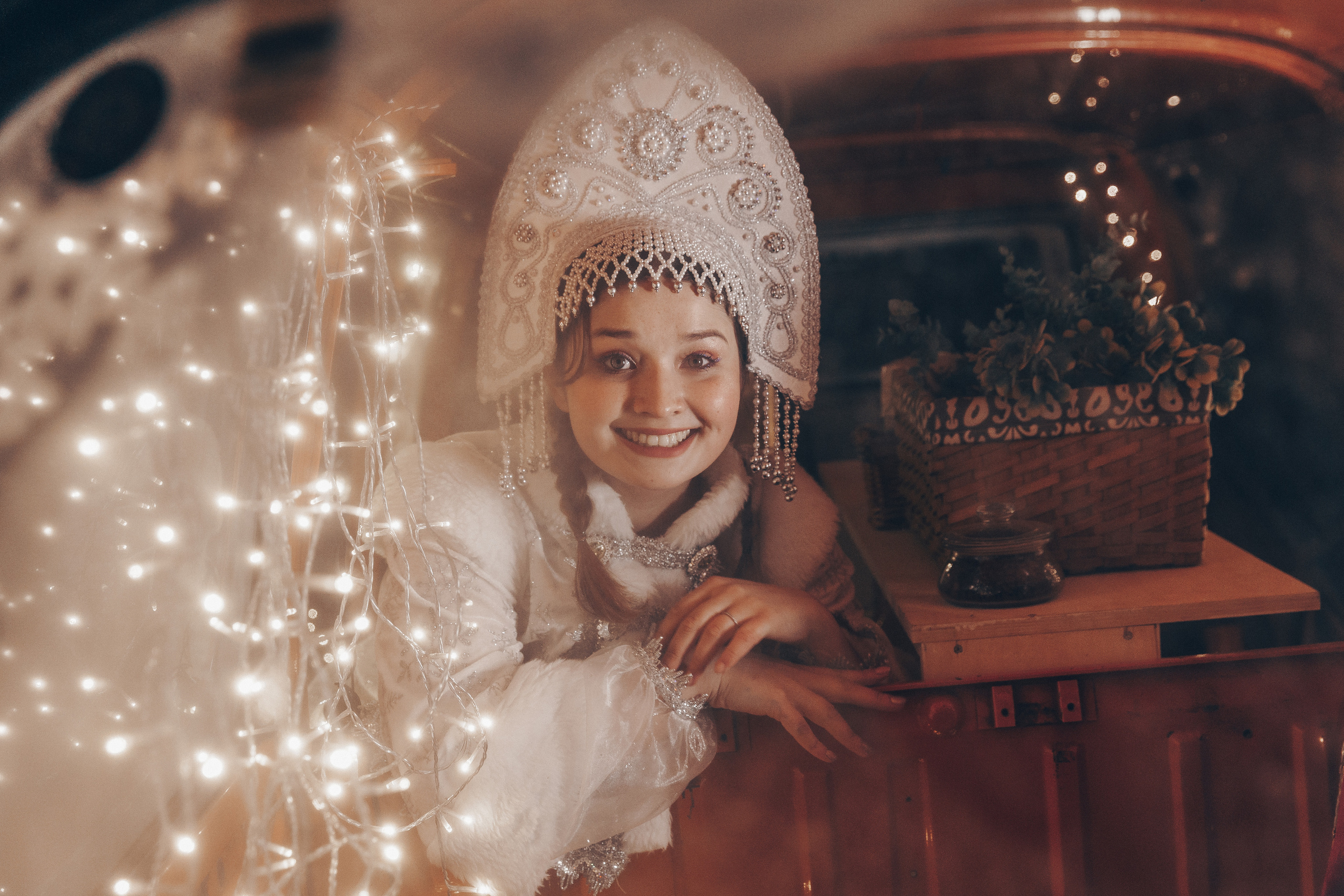 Дед Мороз и Снегурочка. Фотограф Никита Комаров