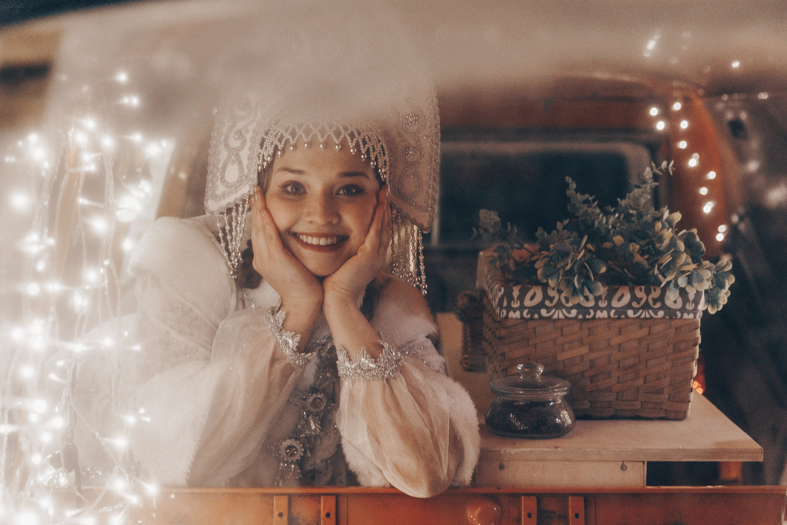 Дед Мороз и Снегурочка. Фотограф Никита Комаров