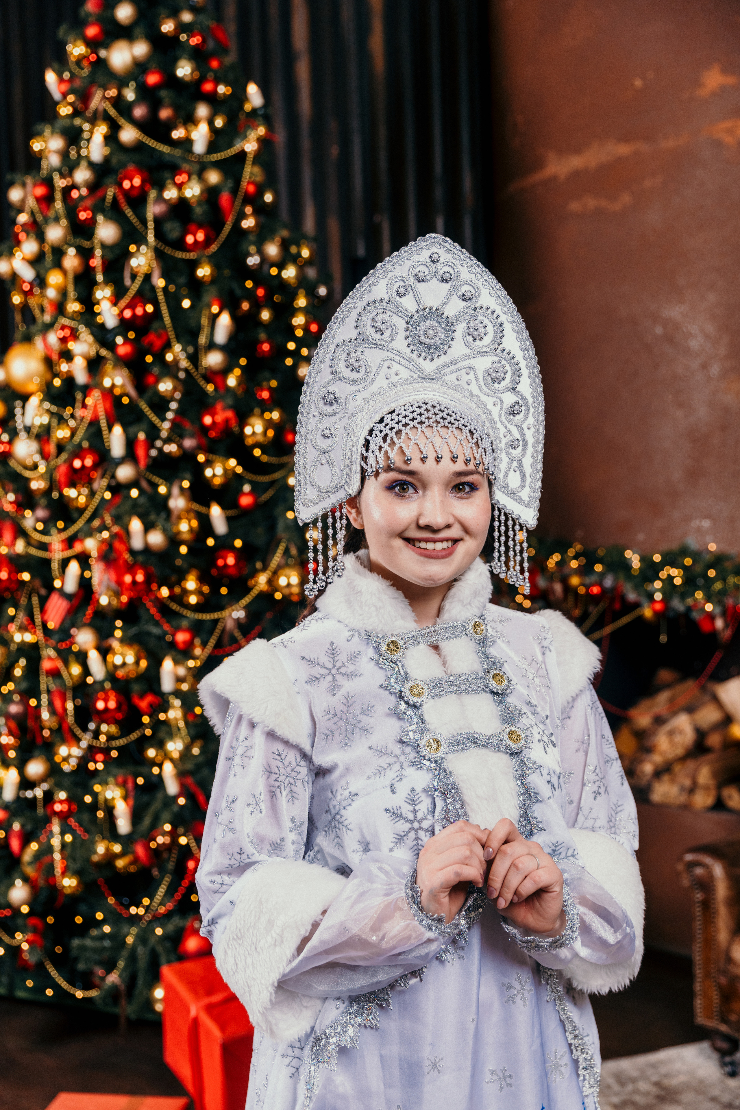 Дед Мороз и Снегурочка. Фотограф Никита Комаров