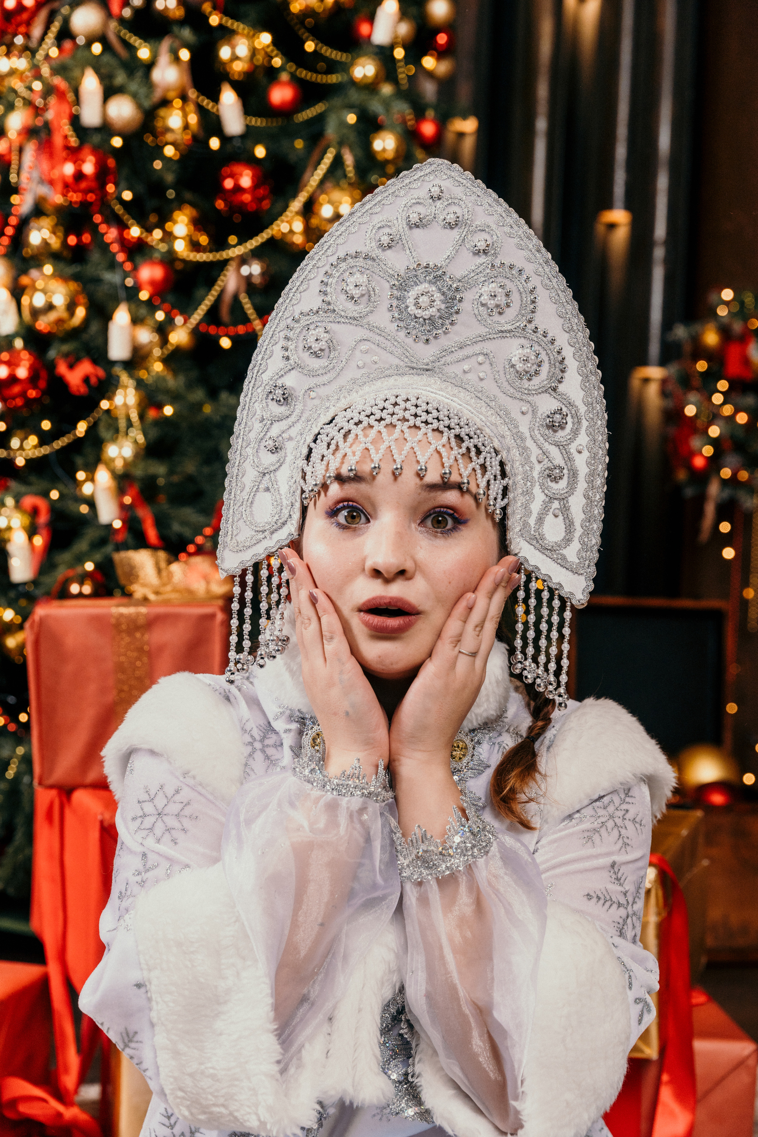 Дед Мороз и Снегурочка. Фотограф Никита Комаров