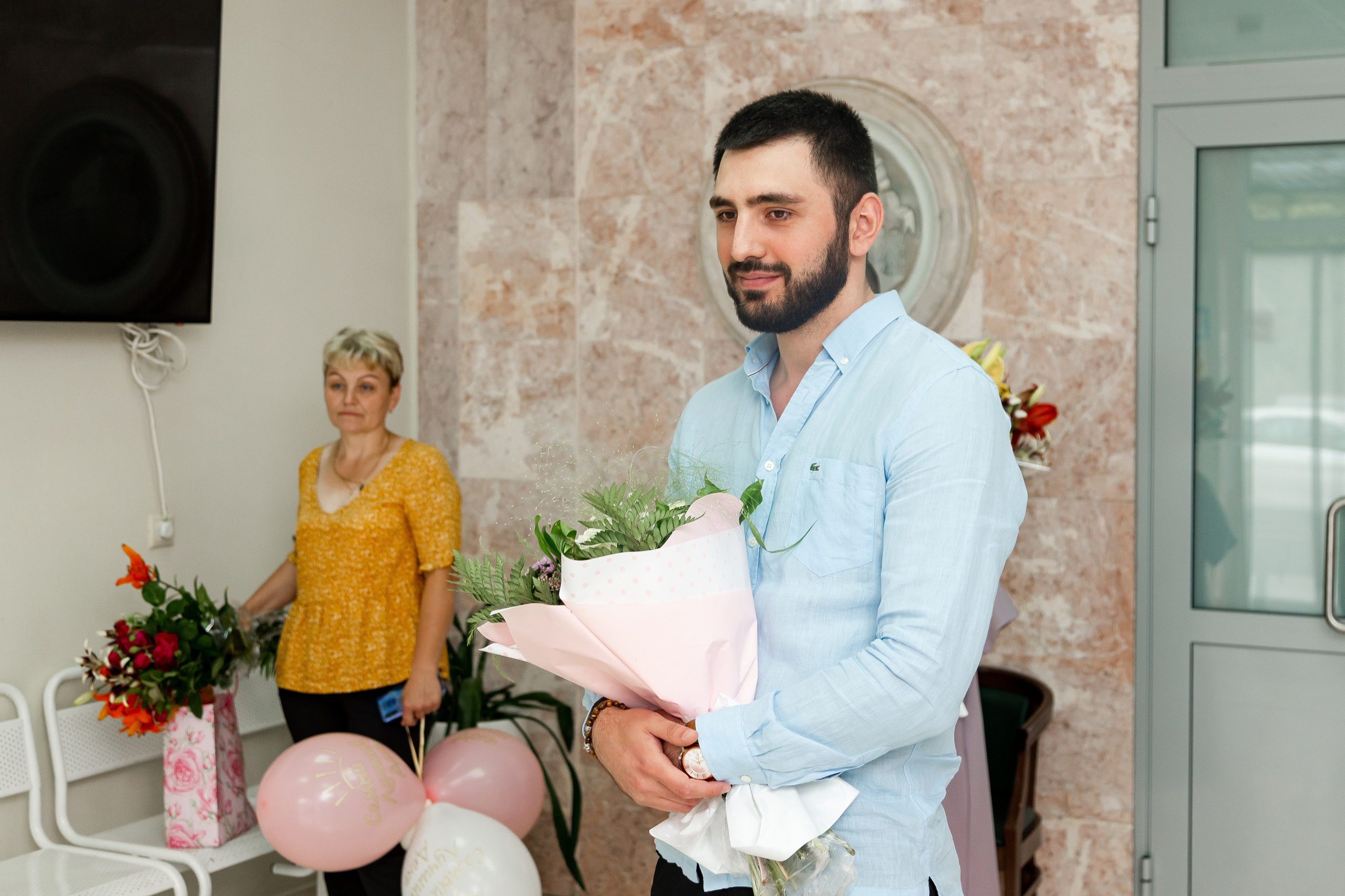 Выписка из роддома. Фотограф Никита Комаров