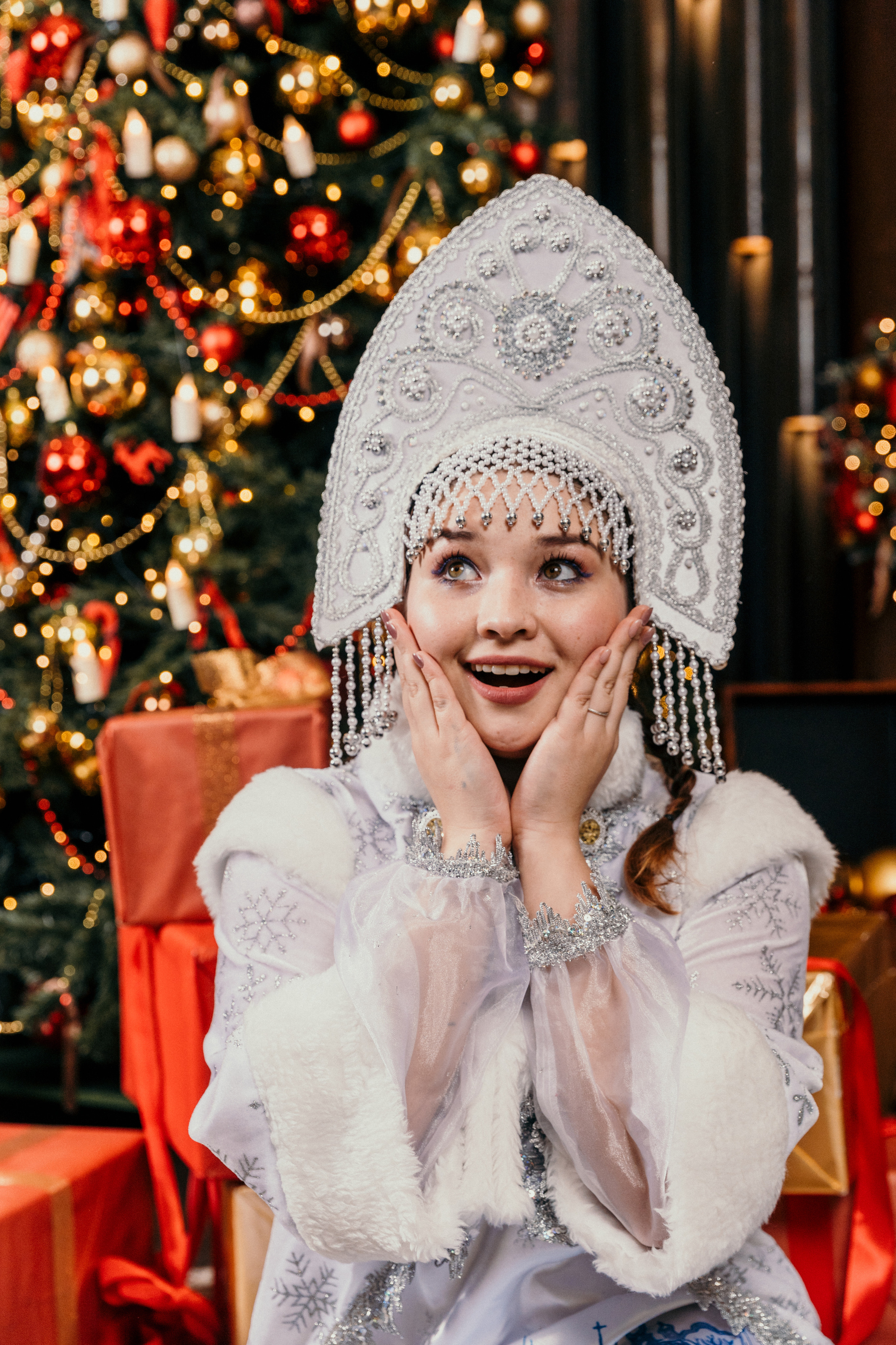 Дед Мороз и Снегурочка. Фотограф Никита Комаров