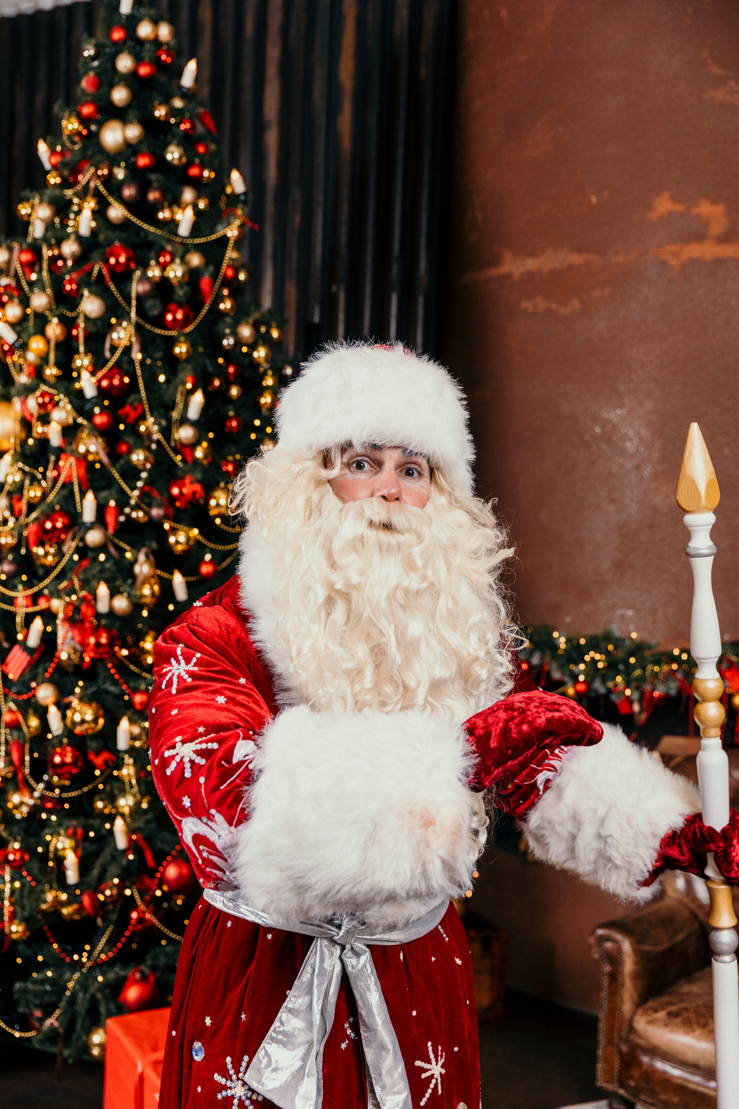 Дед Мороз и Снегурочка. Фотограф Никита Комаров