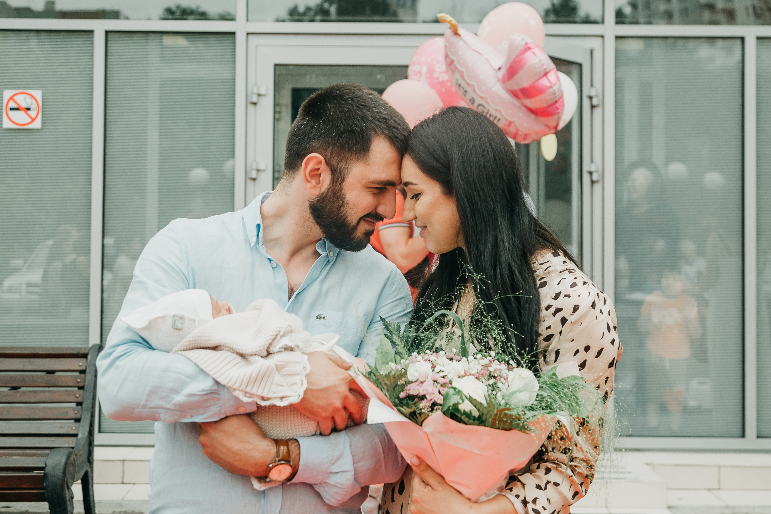 Выписка из роддома. Фотограф Никита Комаров