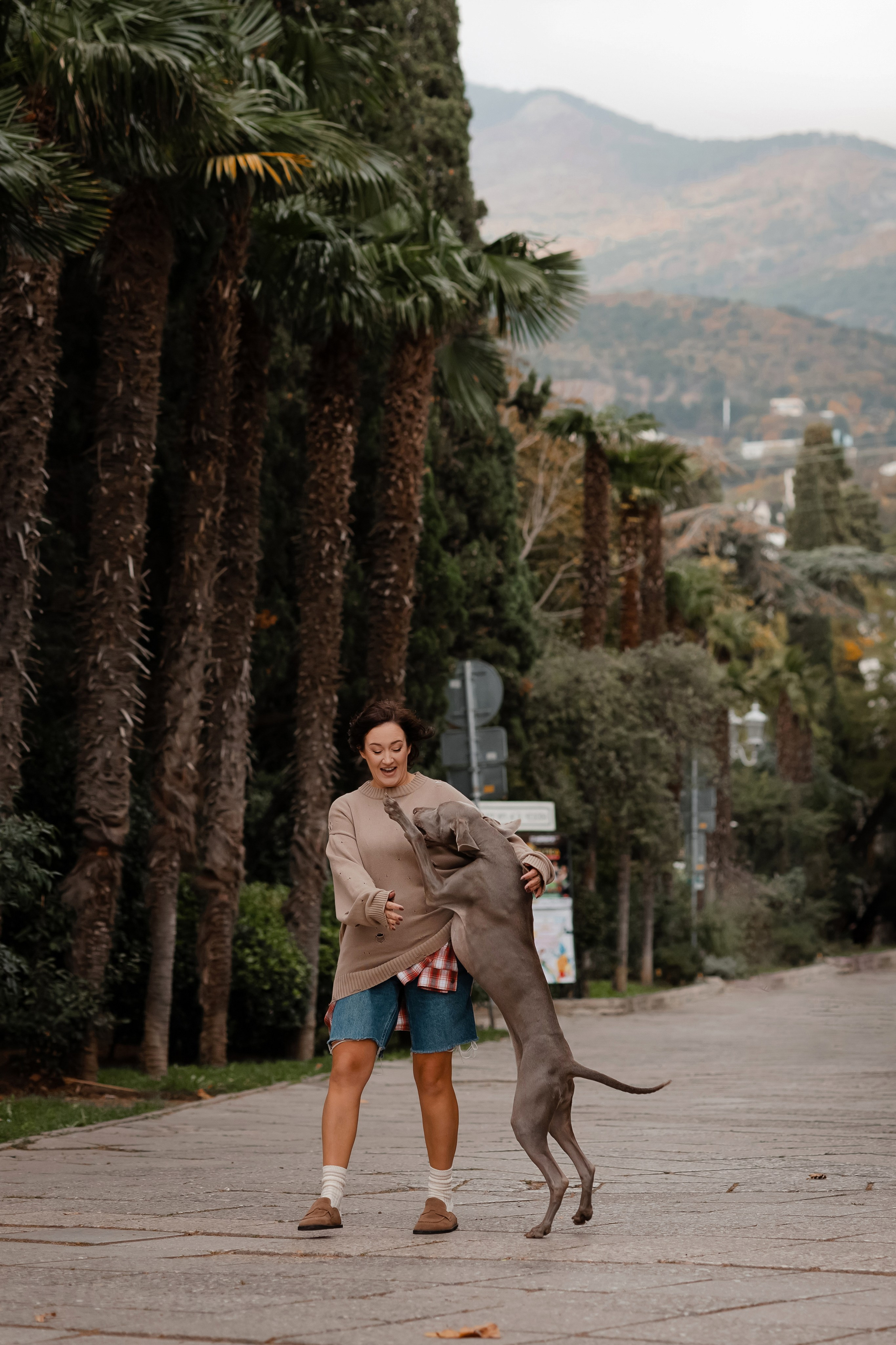 Фотосессия на набережной Ялты. Фотограф-анималист в Краснодаре Маша Мельникова