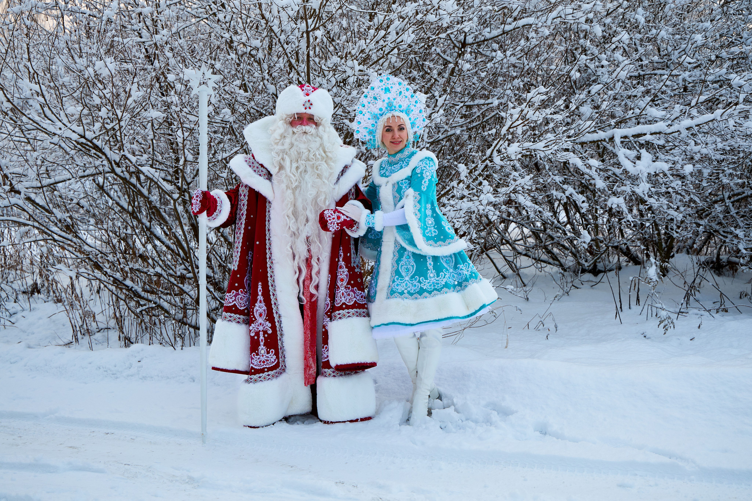 Дед Мороз и Снегурочка. Свадебный фотограф Москва и Московская область Борисов Сергей