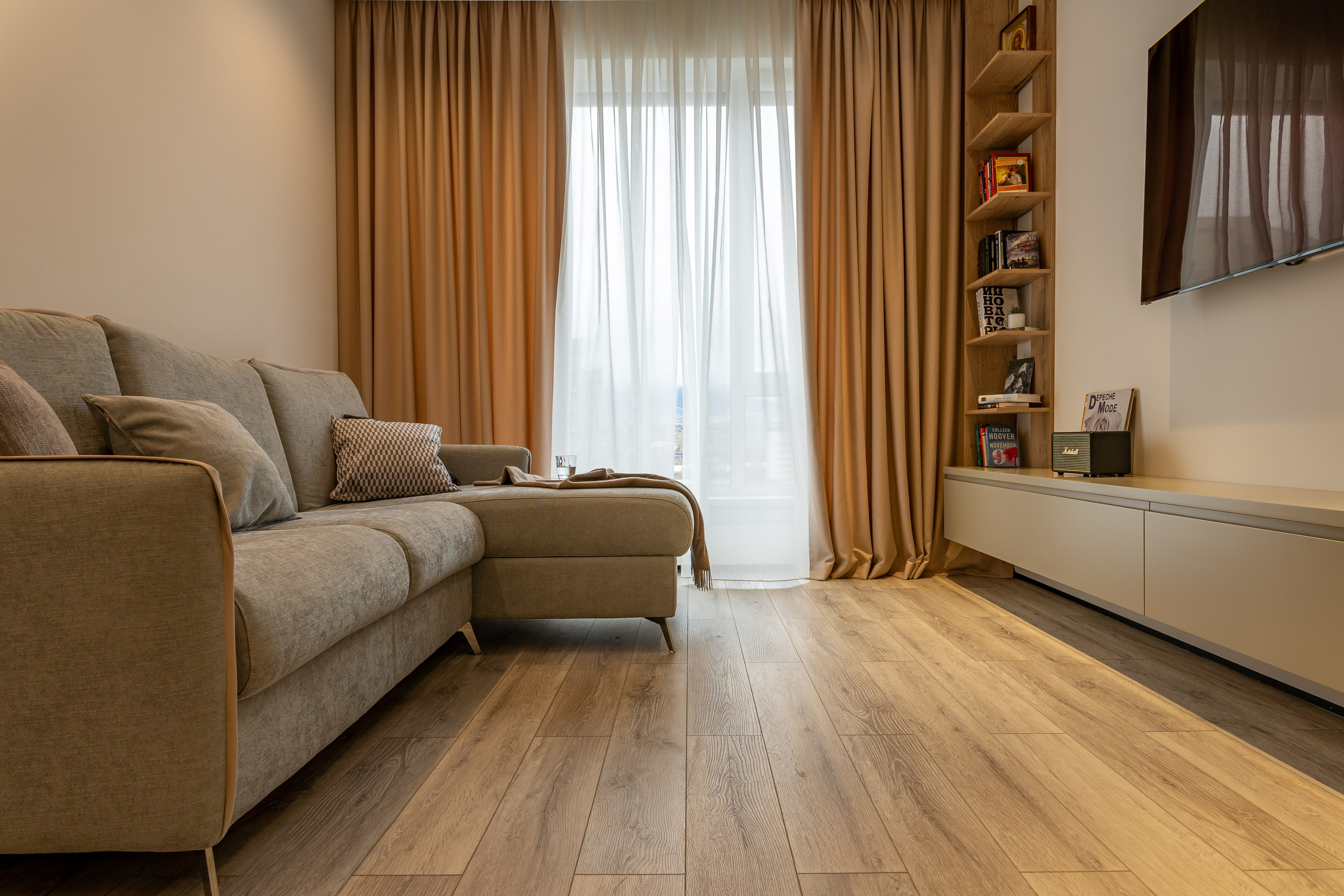 Алматы, Bureau2×2 — реализованный дизайн-проект квартиры, ноябрь 2022. Интерьерный фотограф Алматы