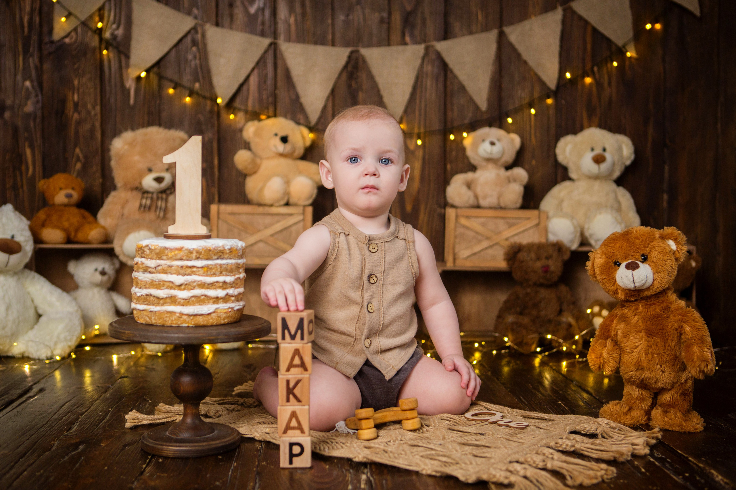 Макар, 1 год. Фотостудия «Антураж». Свадебный семейный и детский фотограф в Краснодаре Карина Федоровская