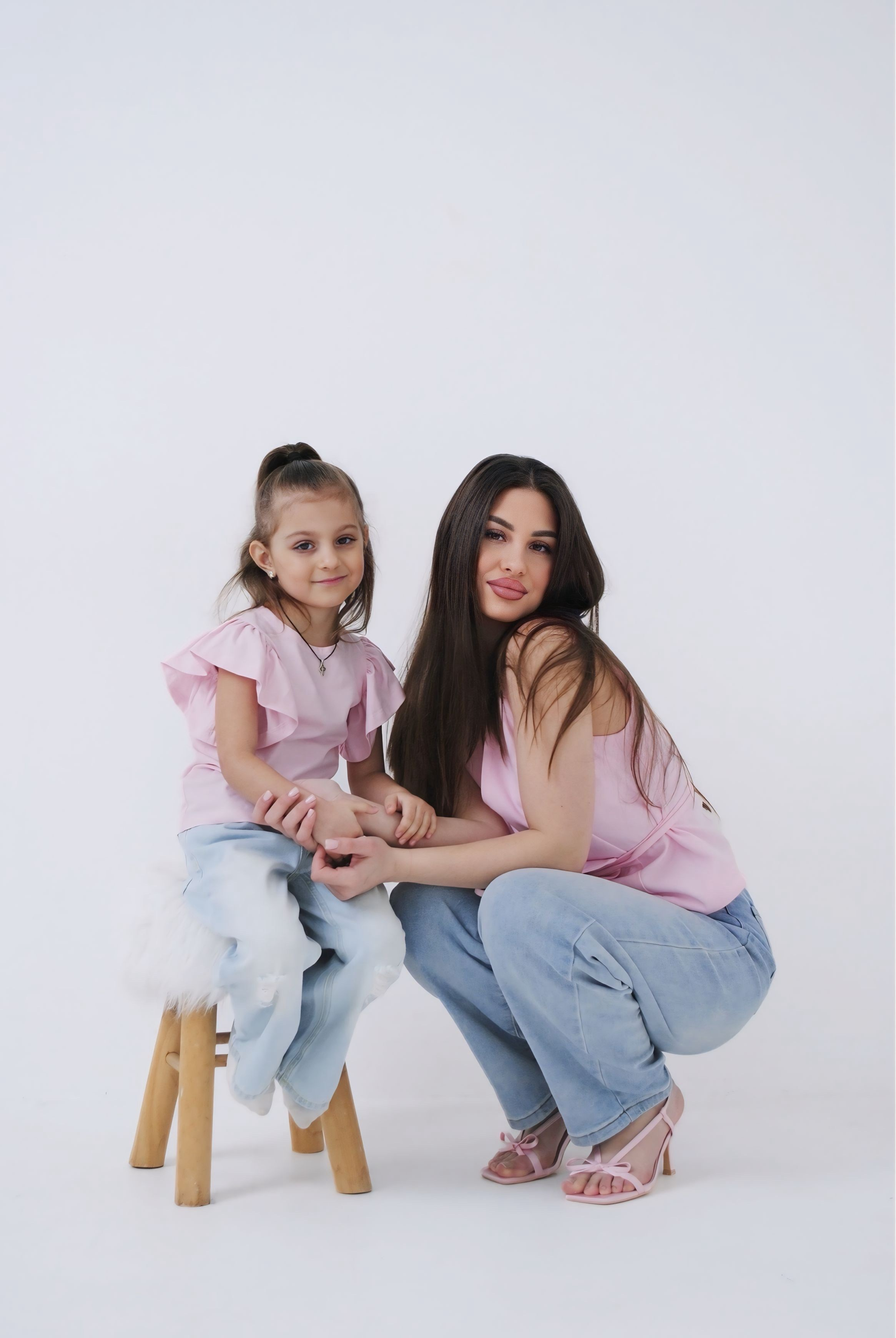 Настя и дочь. Фотограф Мария Мусаелян