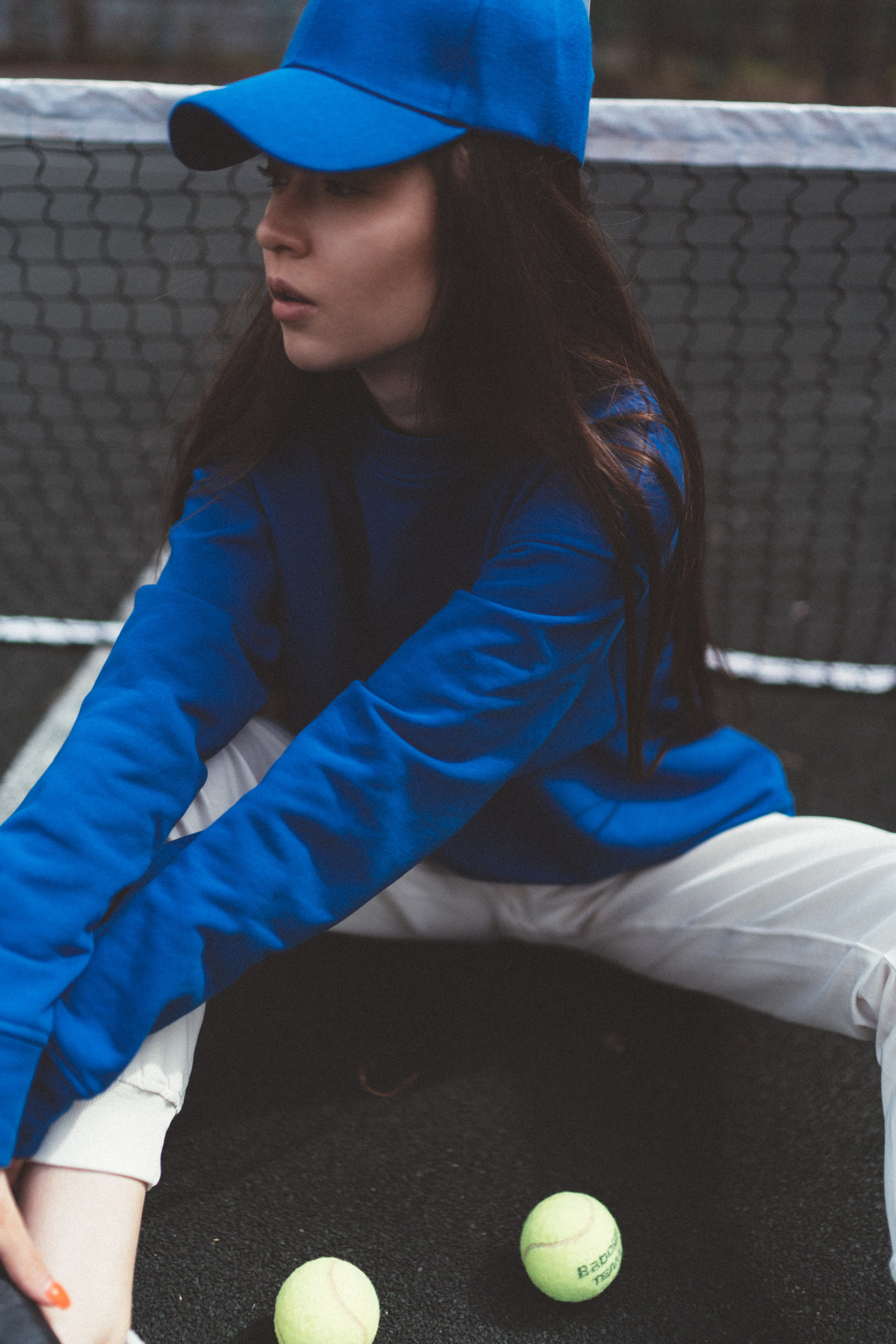 Tennis court with Farida. New York photographer RINAT SHAHMETOV in New York city