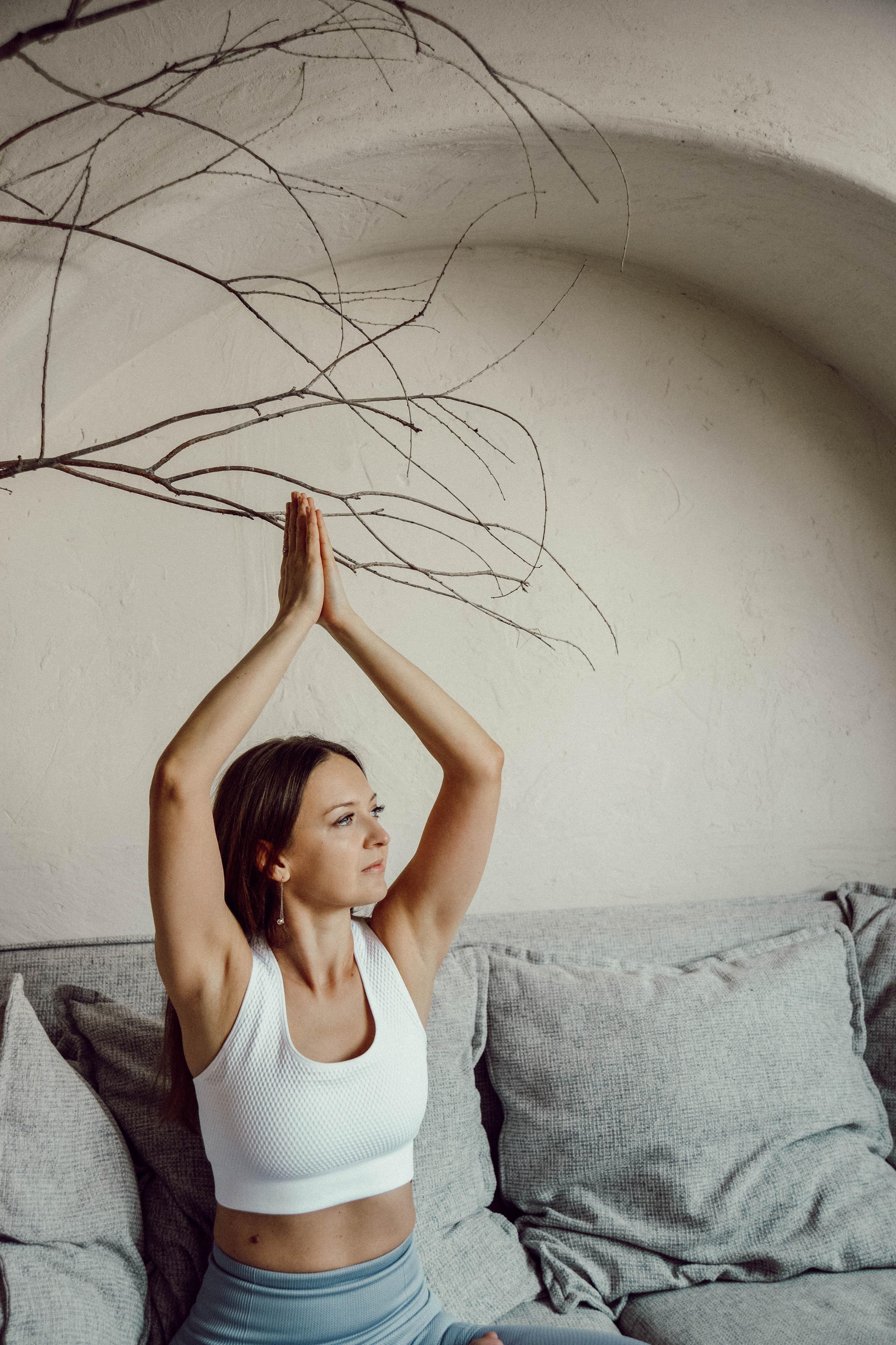 Контентная фотосессия для тренера по йоге. Ксения Glossa. Портретный и репортажный фотограф в Самаре