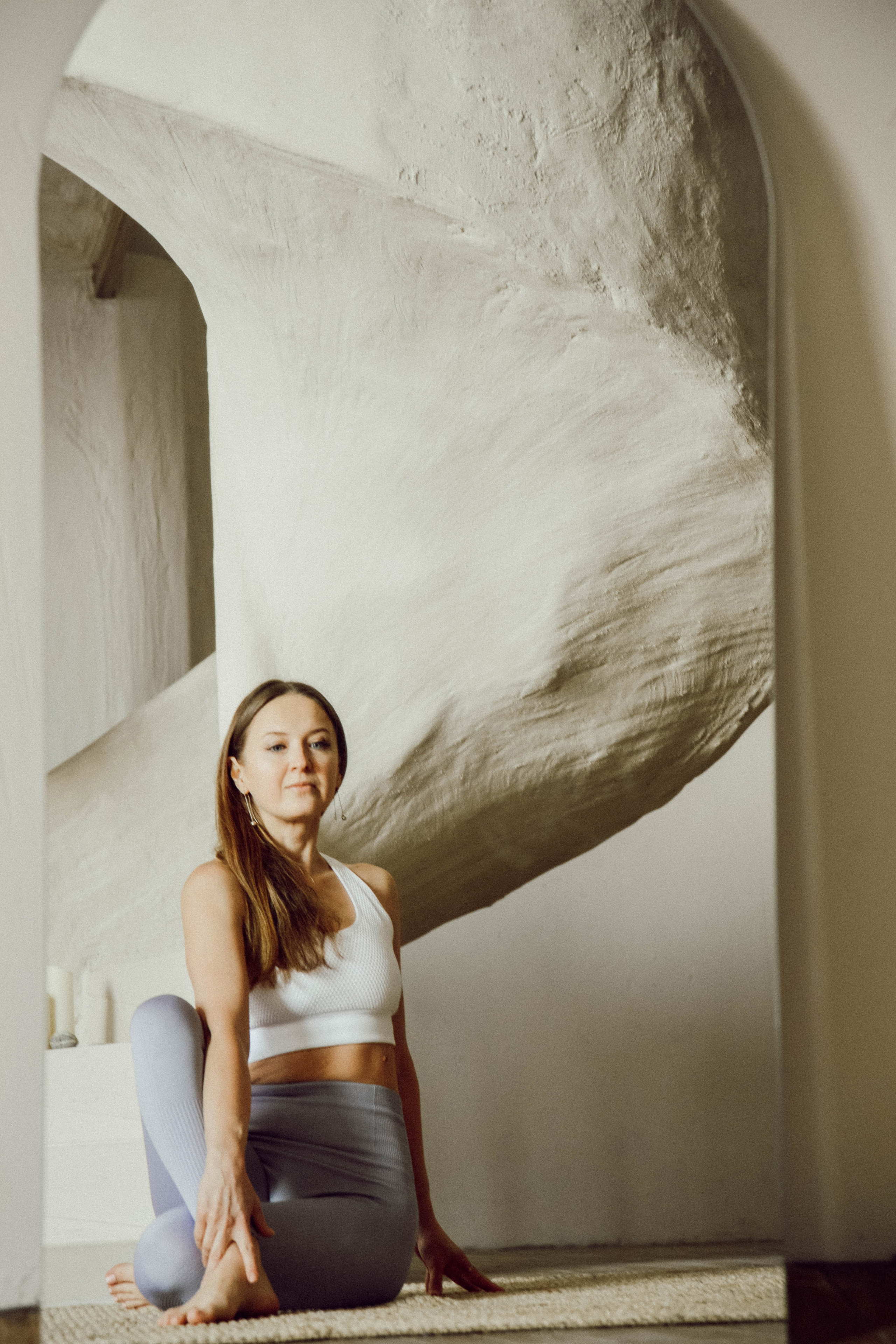 Контентная фотосессия для тренера по йоге. Ксения Glossa. Портретный и репортажный фотограф в Самаре