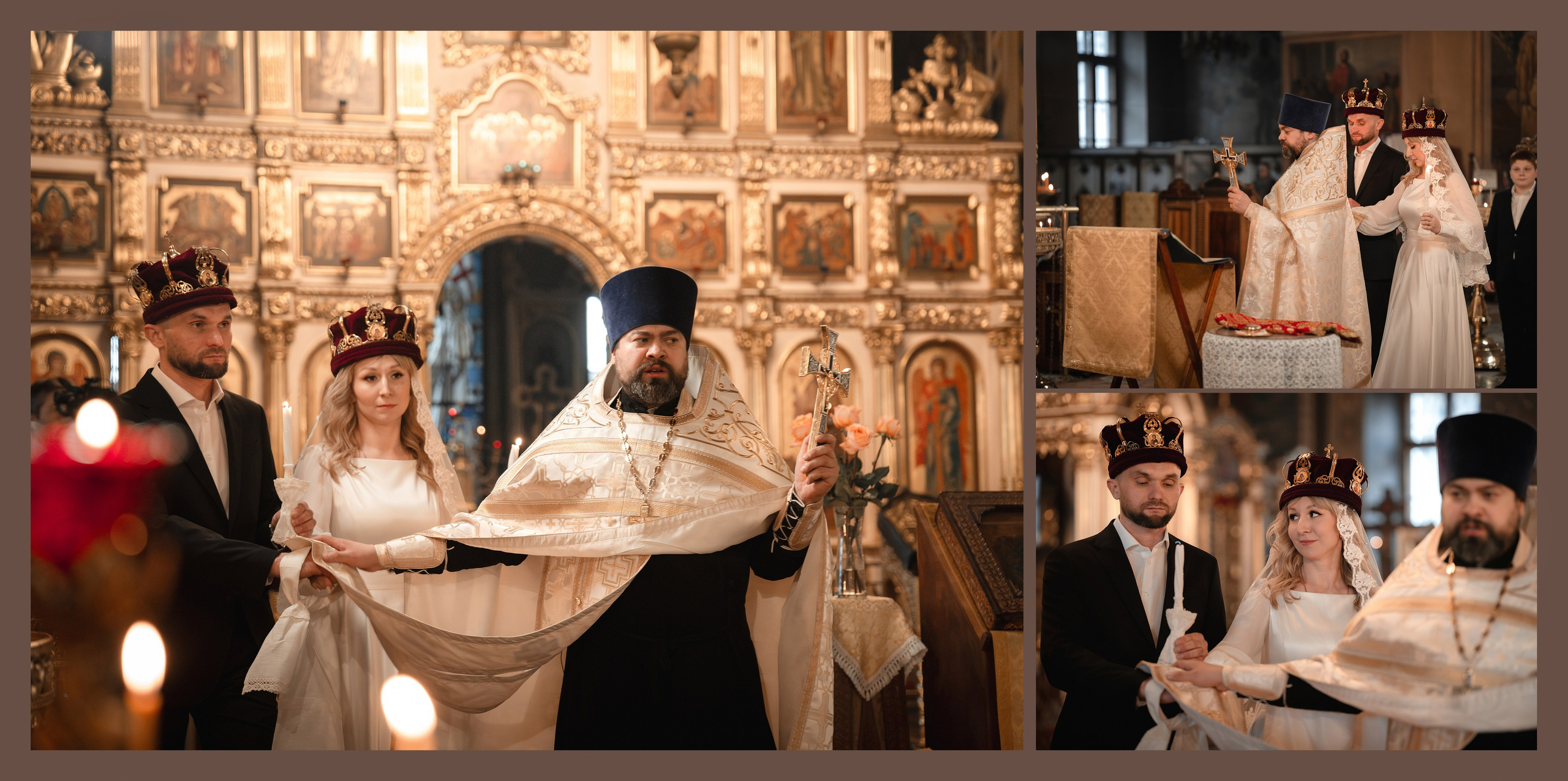 Венчание Дениса и Натальи. Фото- и видеосъёмка крещения и венчания. Фотограф на крещение Москва