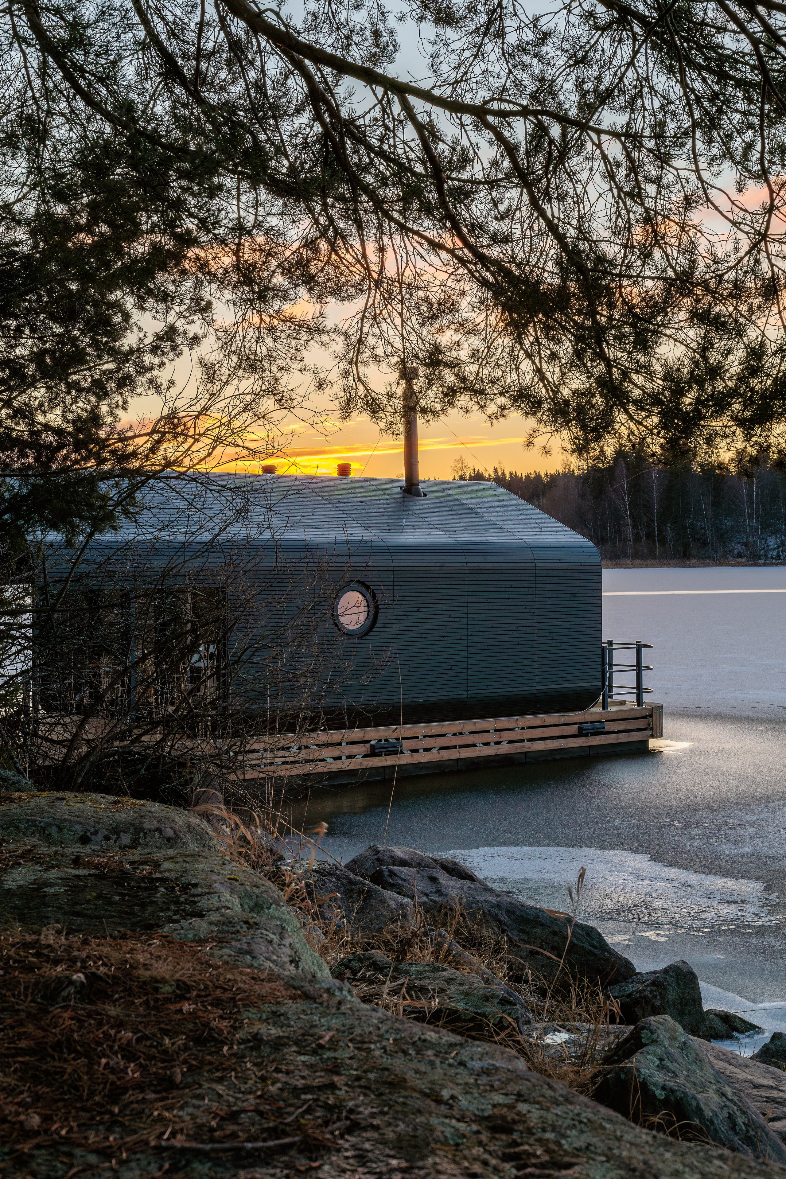 Баня на воде, Карелия