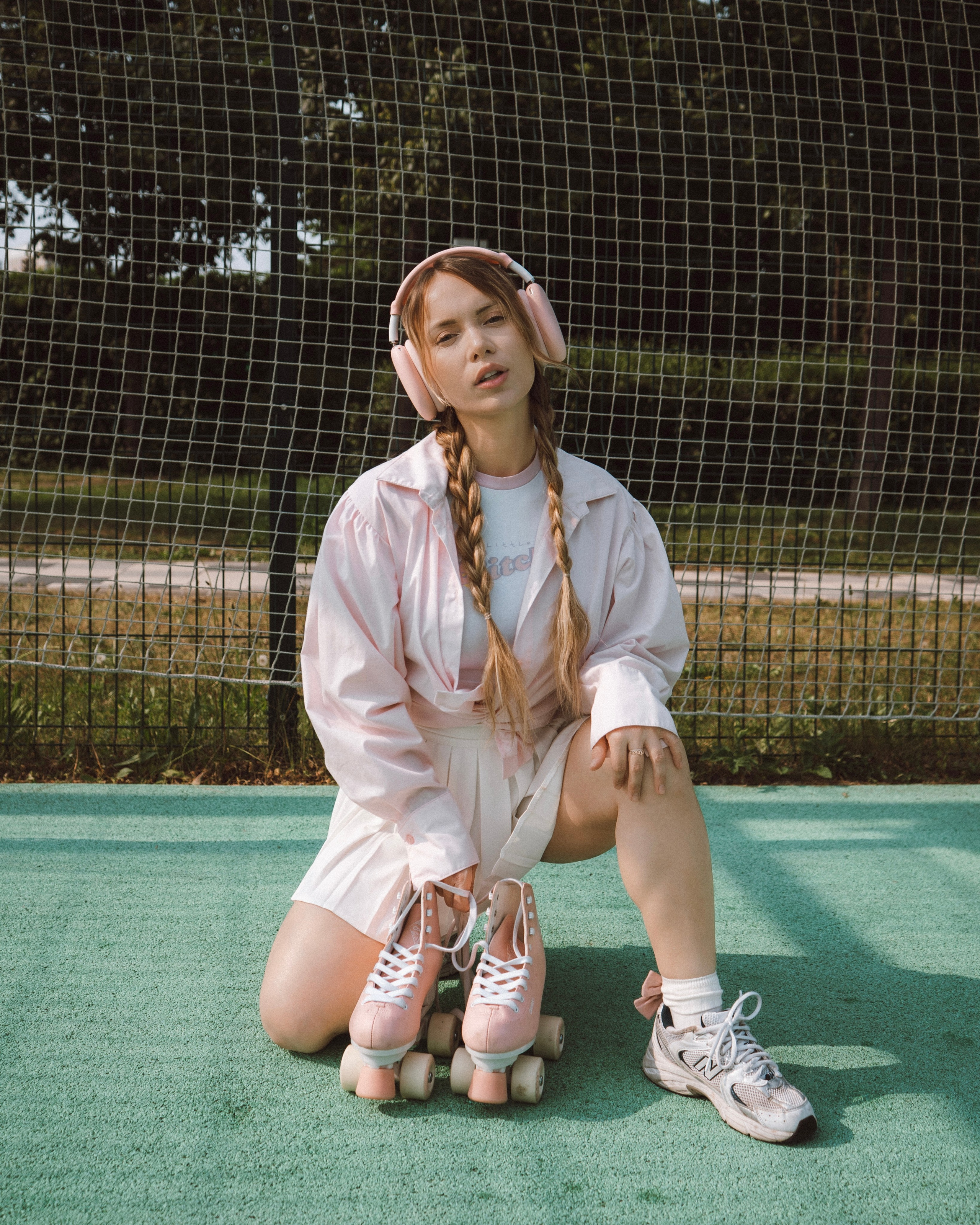 Ретро съемка с роликами — модель Евгения. Фотограф Москва и Видеограф Москва