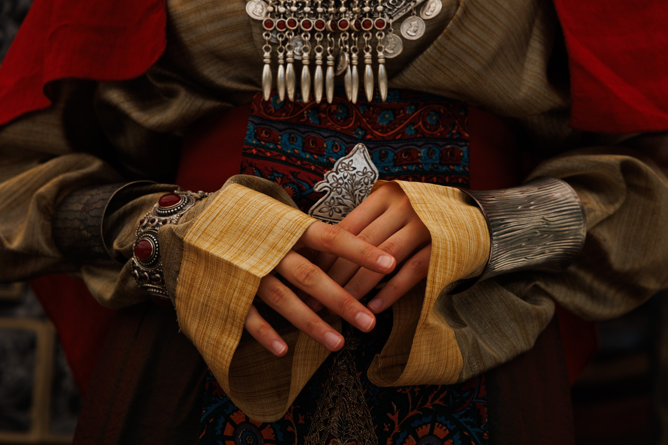 Armenian national dress and dance. Press photo