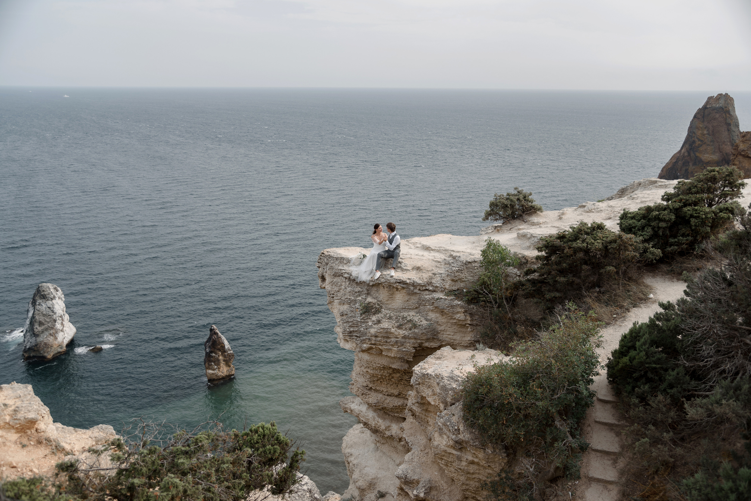 Сергей и Юля. Закат в Балаклаве. Свадебный фотограф Анна Хочева