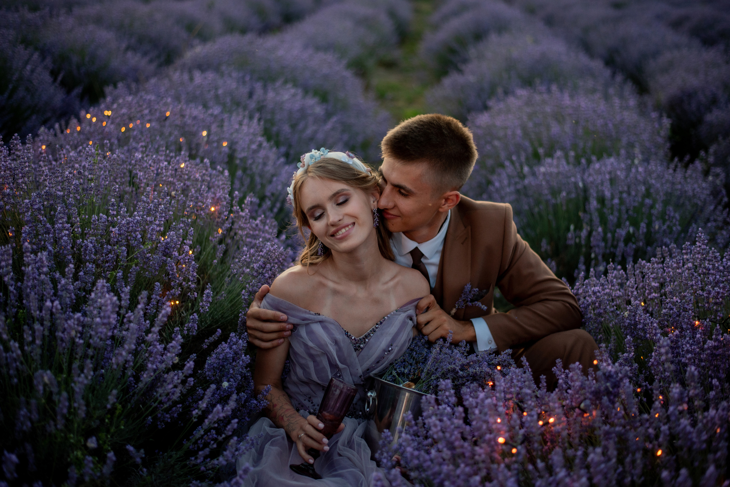 Лавандовое поле. Выездная церемония. Свадебный фотограф Анна Хочева