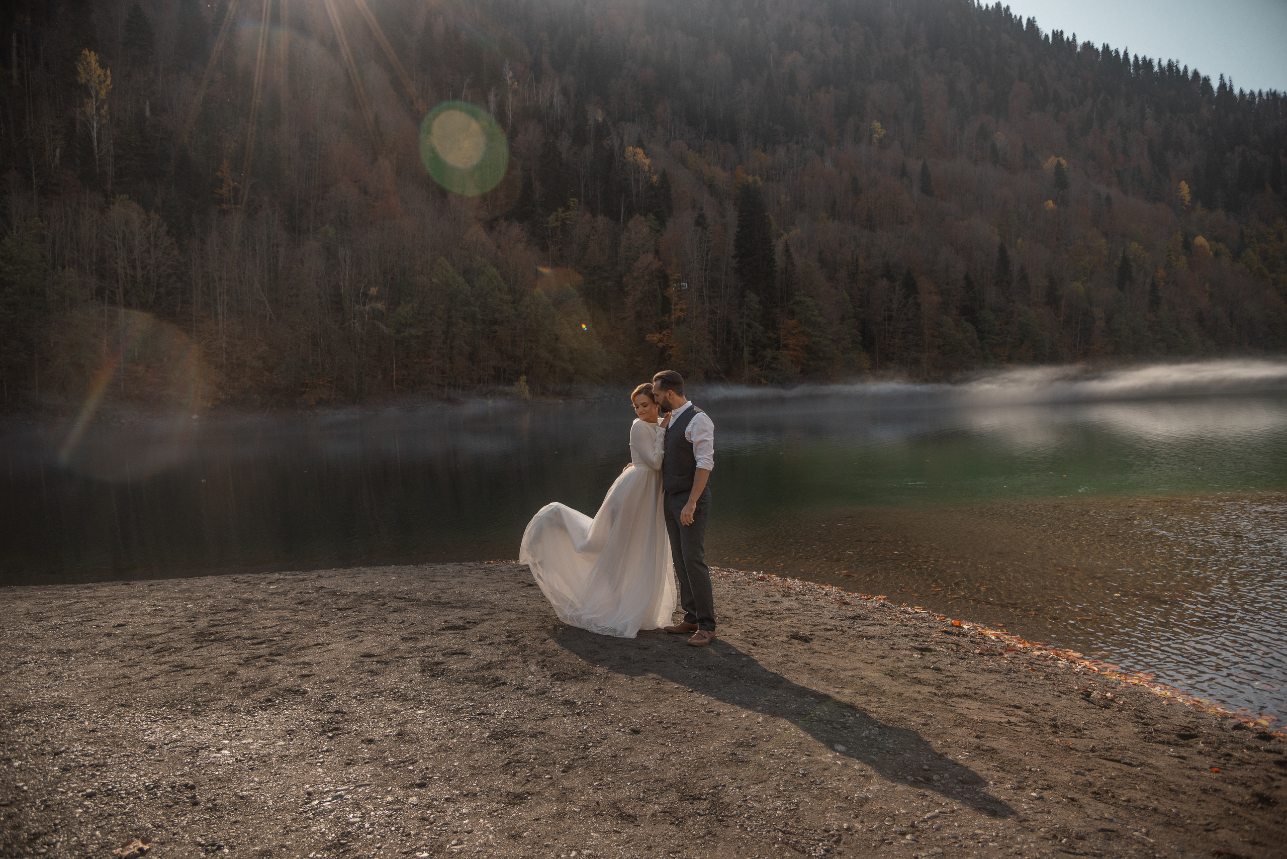 На озере в горах. Свадебный фотограф Анна Хочева