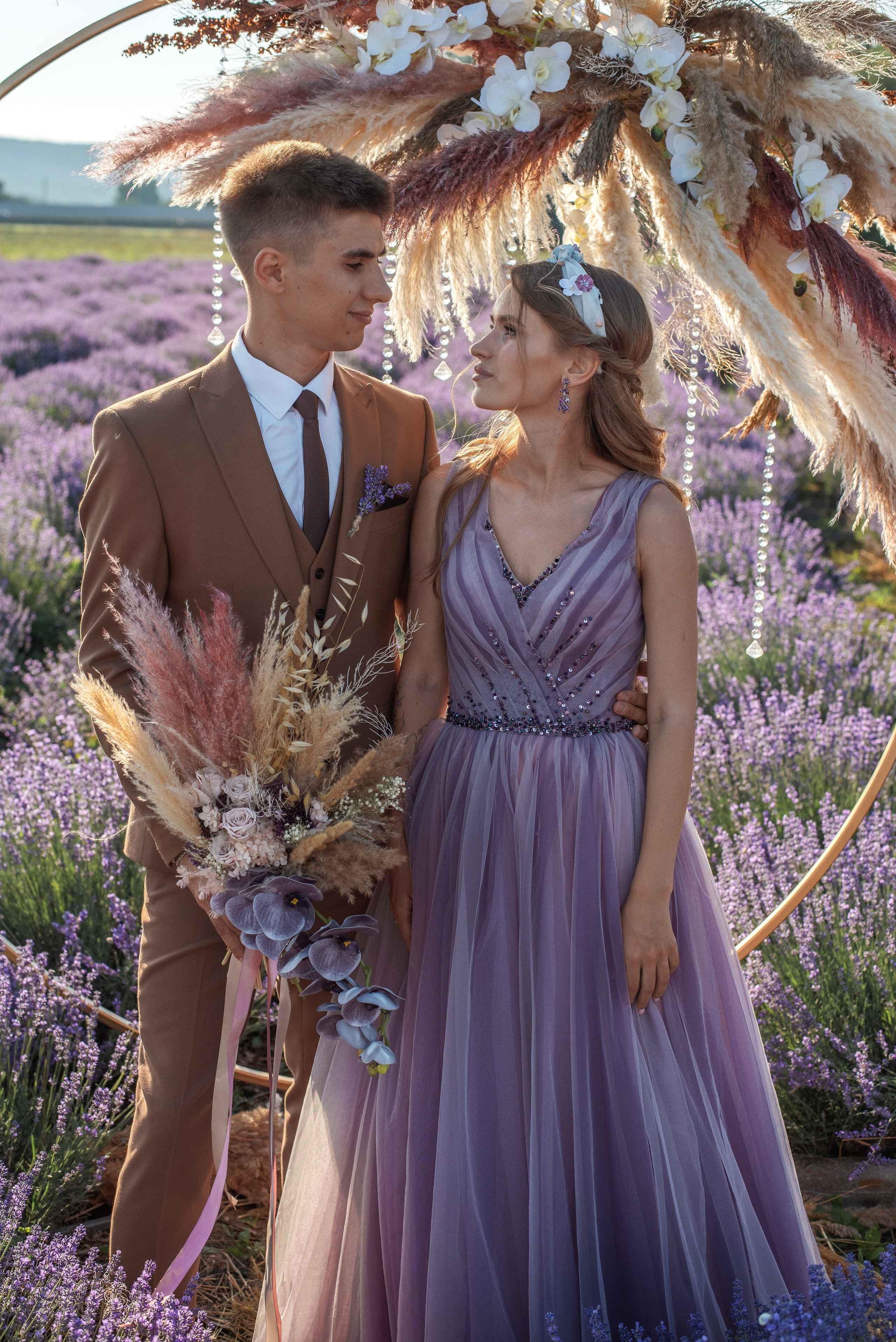 Лавандовое поле. Выездная церемония. Свадебный фотограф Анна Хочева