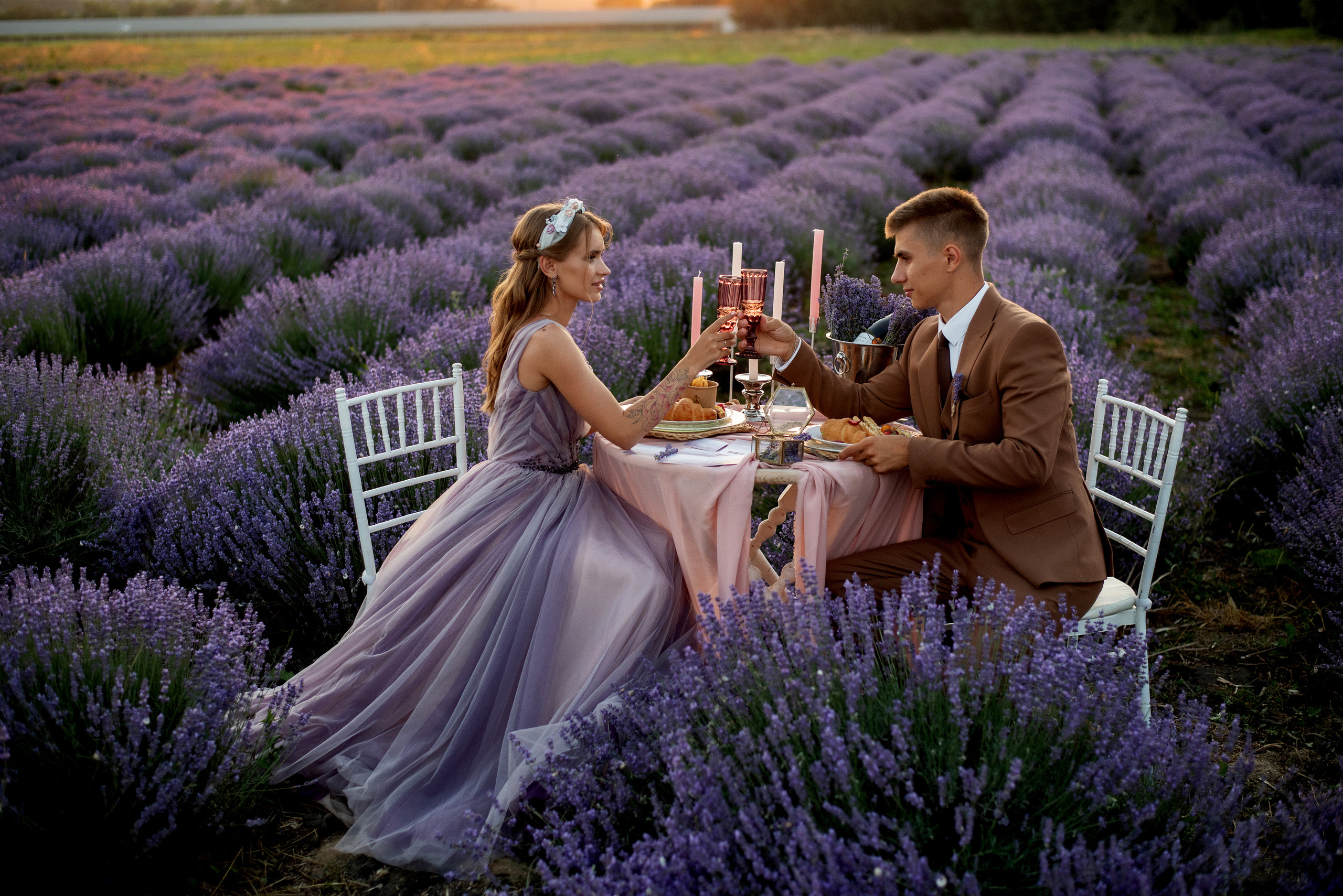 Лавандовое поле. Выездная церемония. Свадебный фотограф Анна Хочева