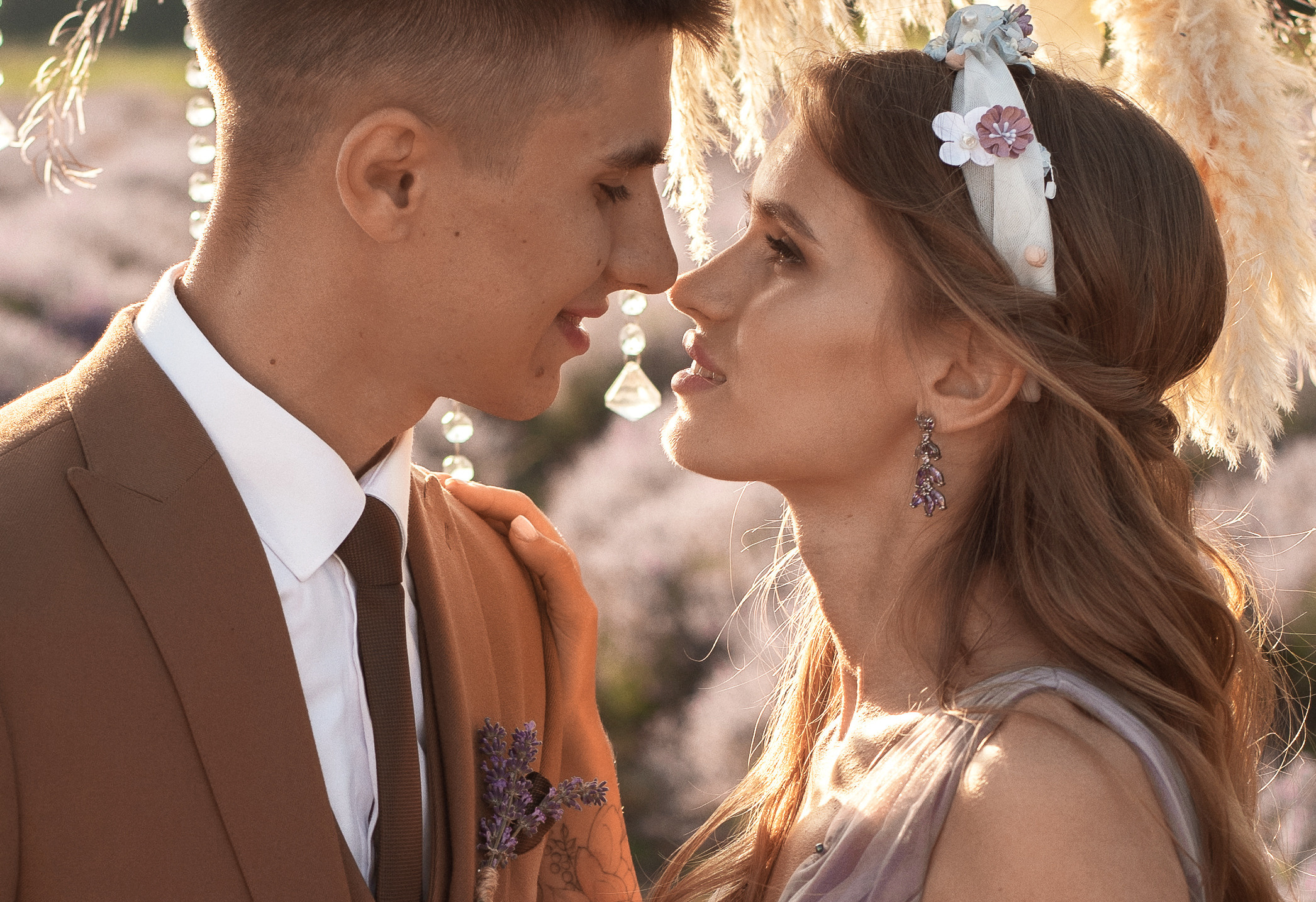 Лавандовое поле. Выездная церемония. Свадебный фотограф Анна Хочева