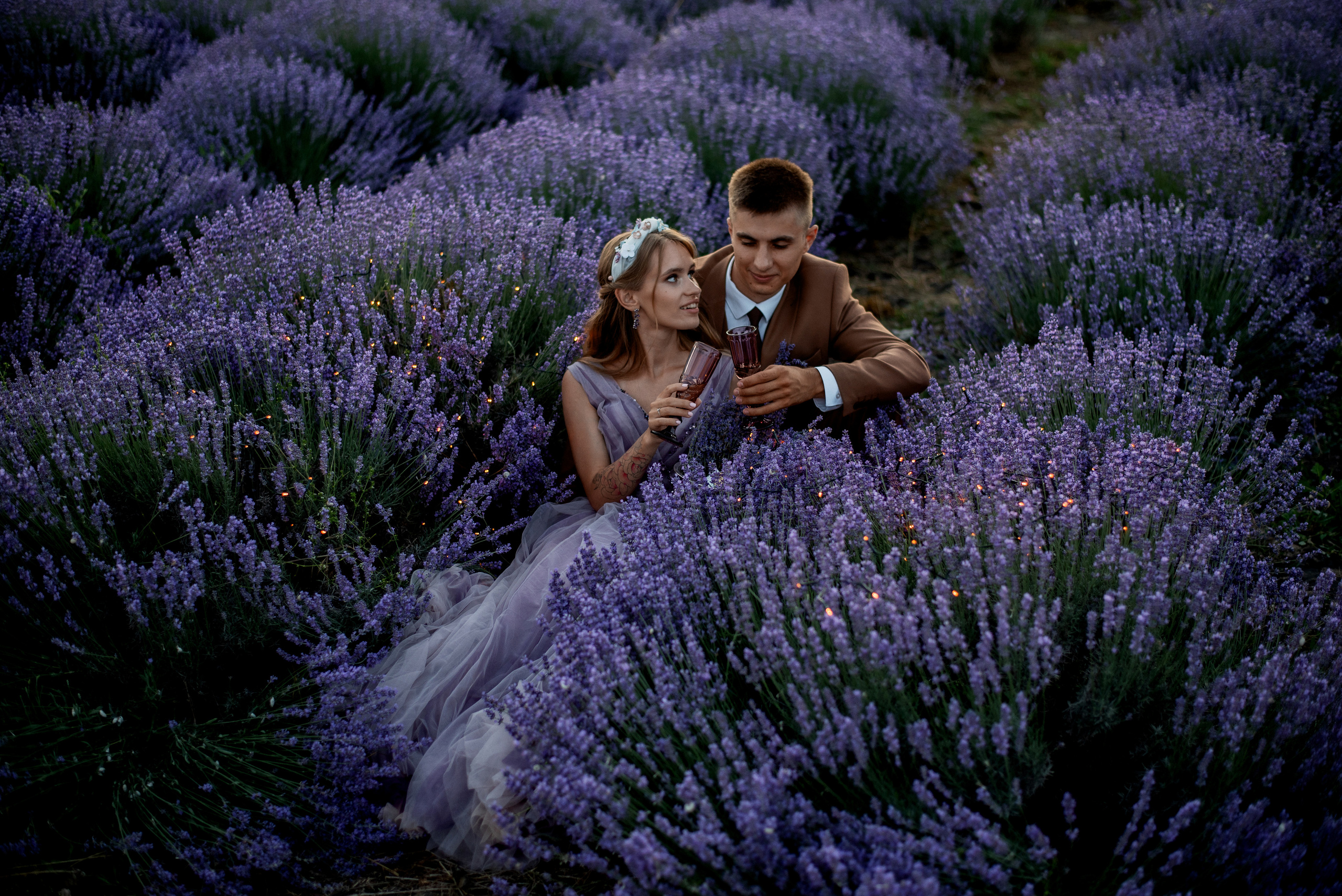 Лавандовое поле. Выездная церемония. Свадебный фотограф Анна Хочева