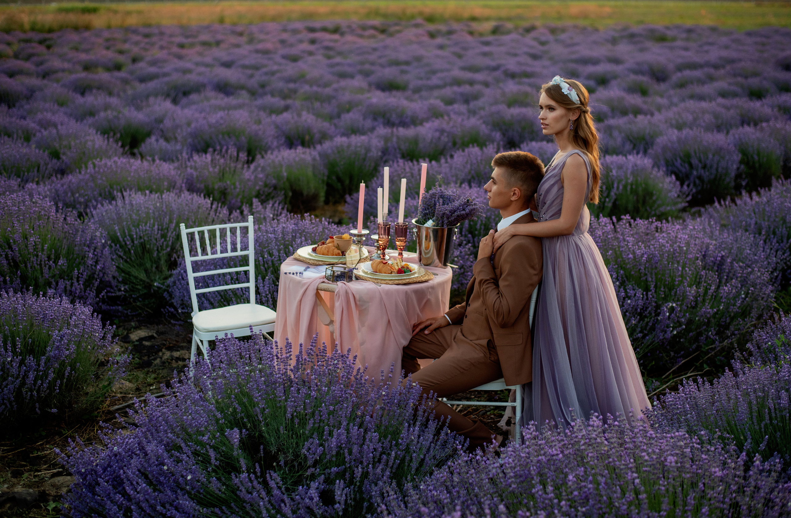 Лавандовое поле. Выездная церемония. Свадебный фотограф Анна Хочева