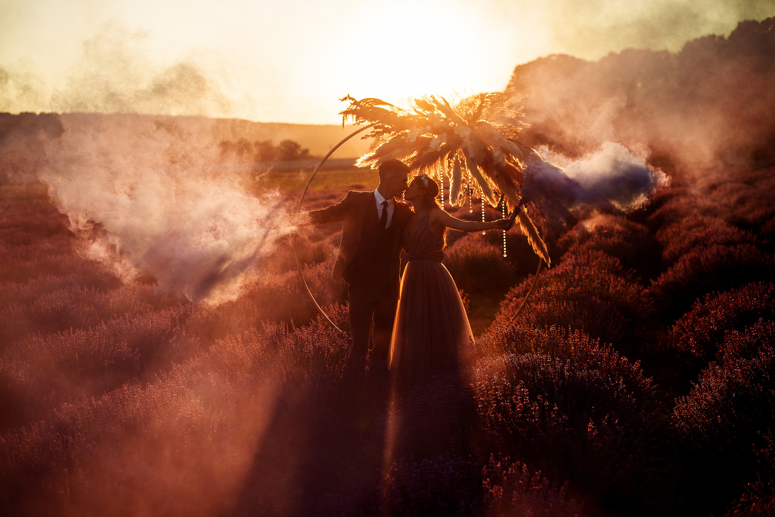 Лавандовое поле. Выездная церемония. Свадебный фотограф Анна Хочева