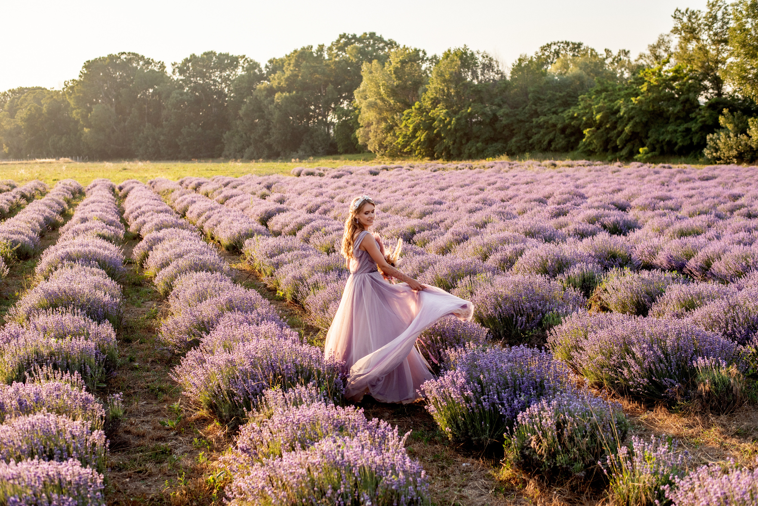 Лавандовое поле. Выездная церемония. Свадебный фотограф Анна Хочева