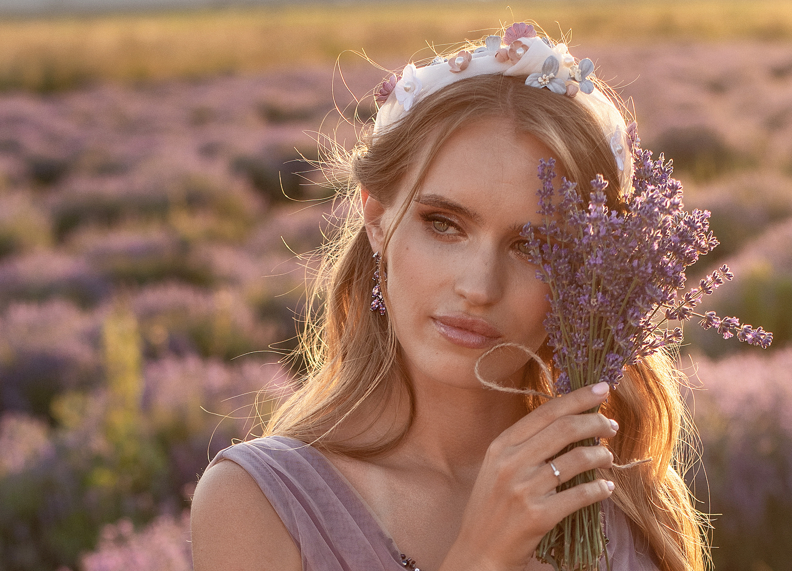 Лавандовое поле. Выездная церемония. Свадебный фотограф Анна Хочева