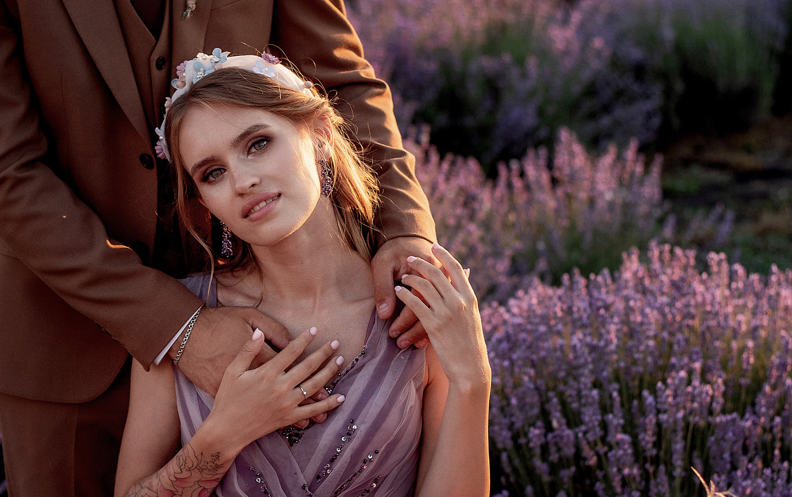 Лавандовое поле. Выездная церемония. Свадебный фотограф Анна Хочева