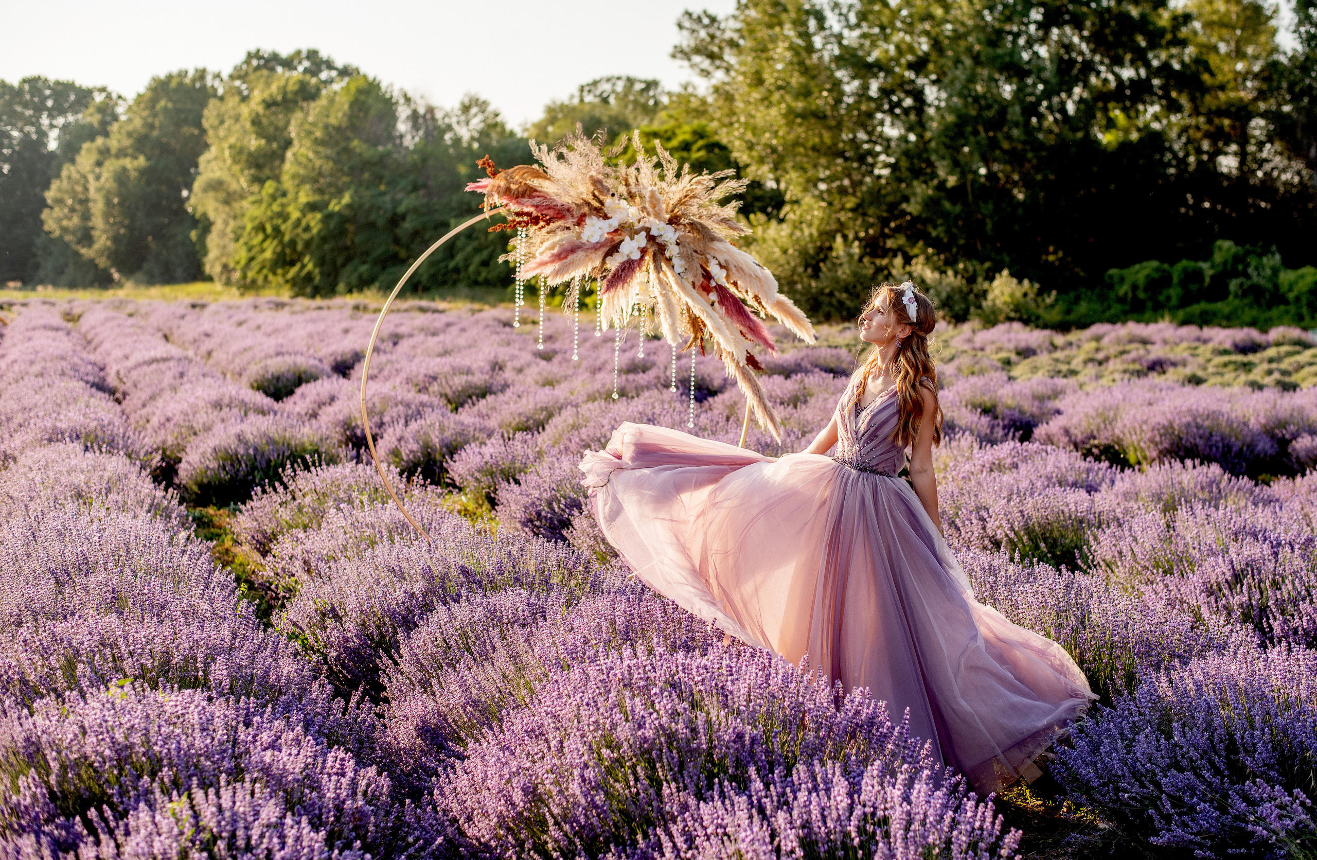 Лавандовое поле. Выездная церемония. Свадебный фотограф Анна Хочева