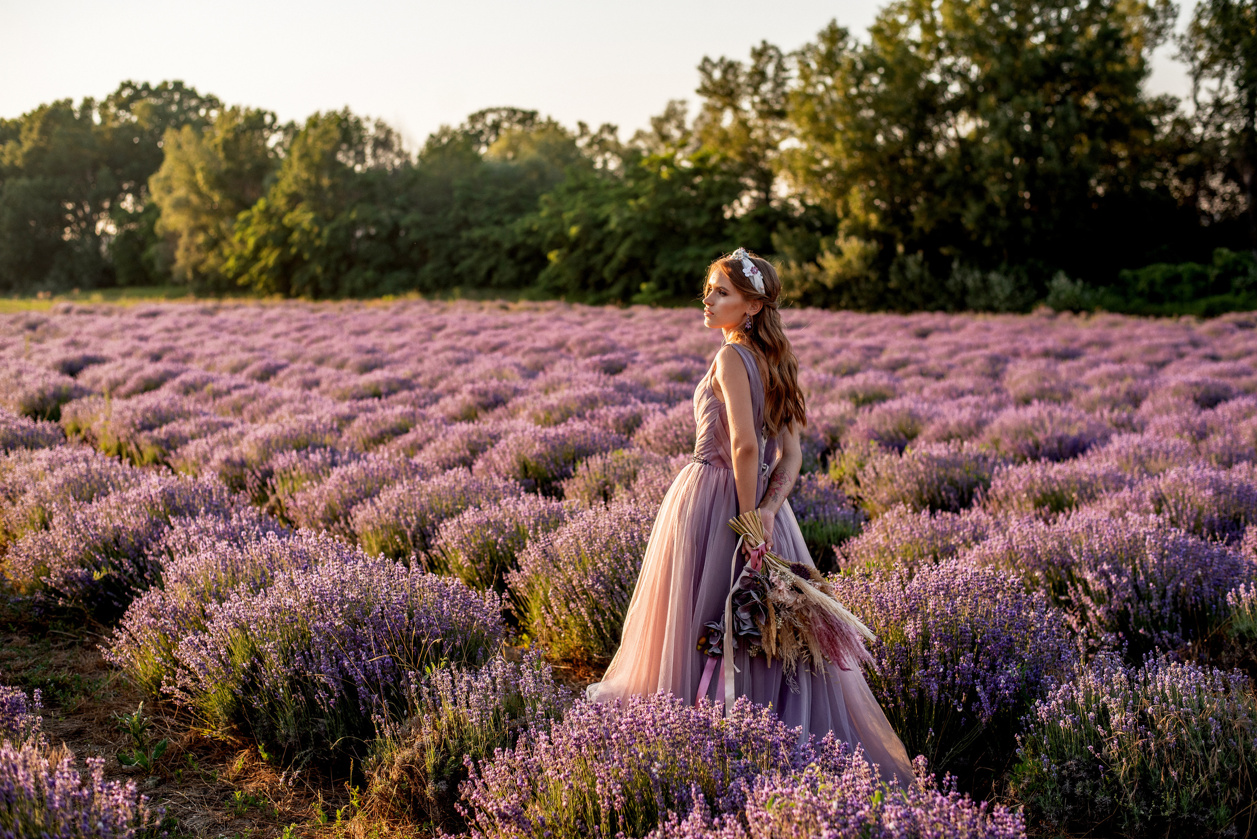 Лавандовое поле. Выездная церемония. Свадебный фотограф Анна Хочева