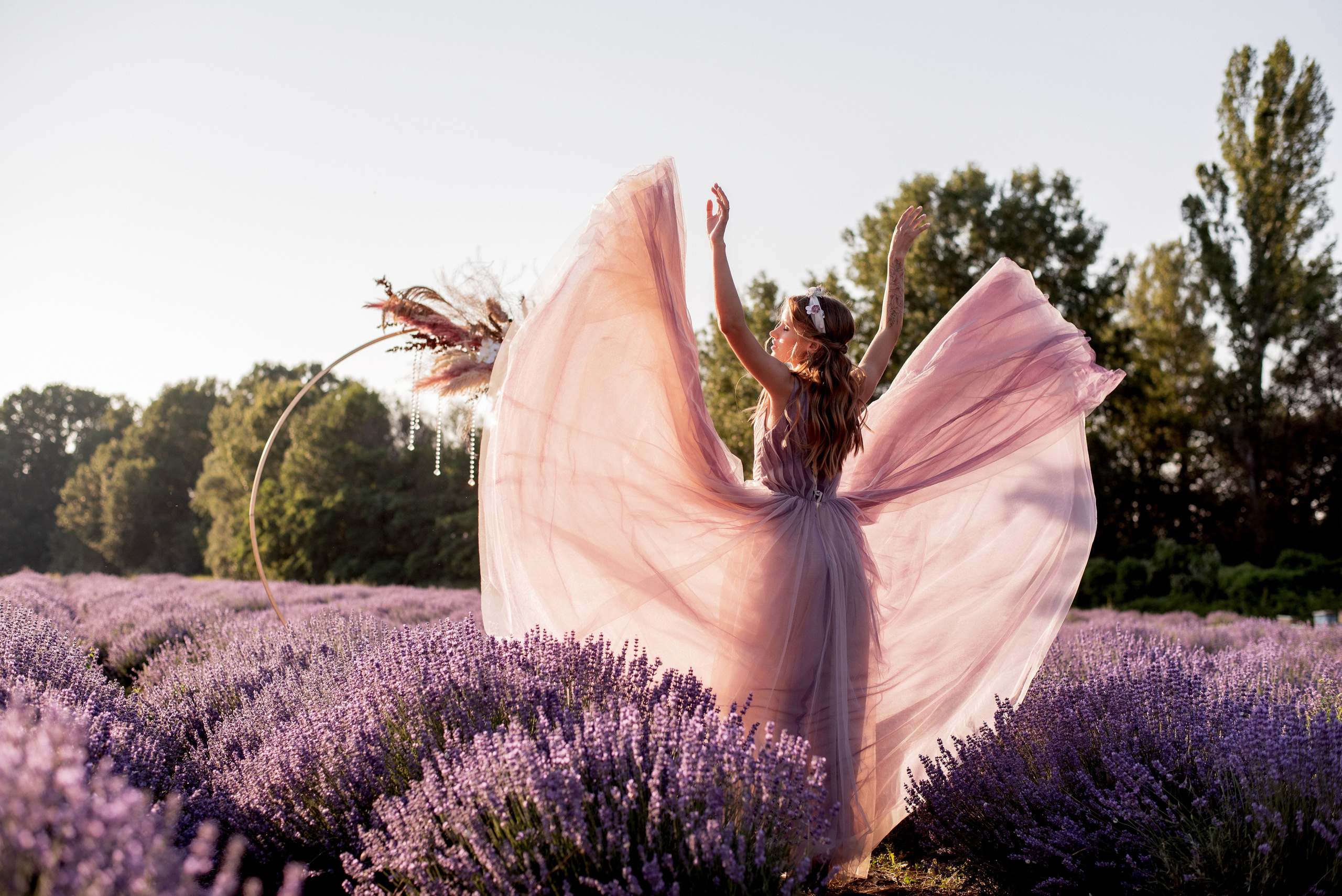 Лавандовое поле. Выездная церемония. Свадебный фотограф Анна Хочева