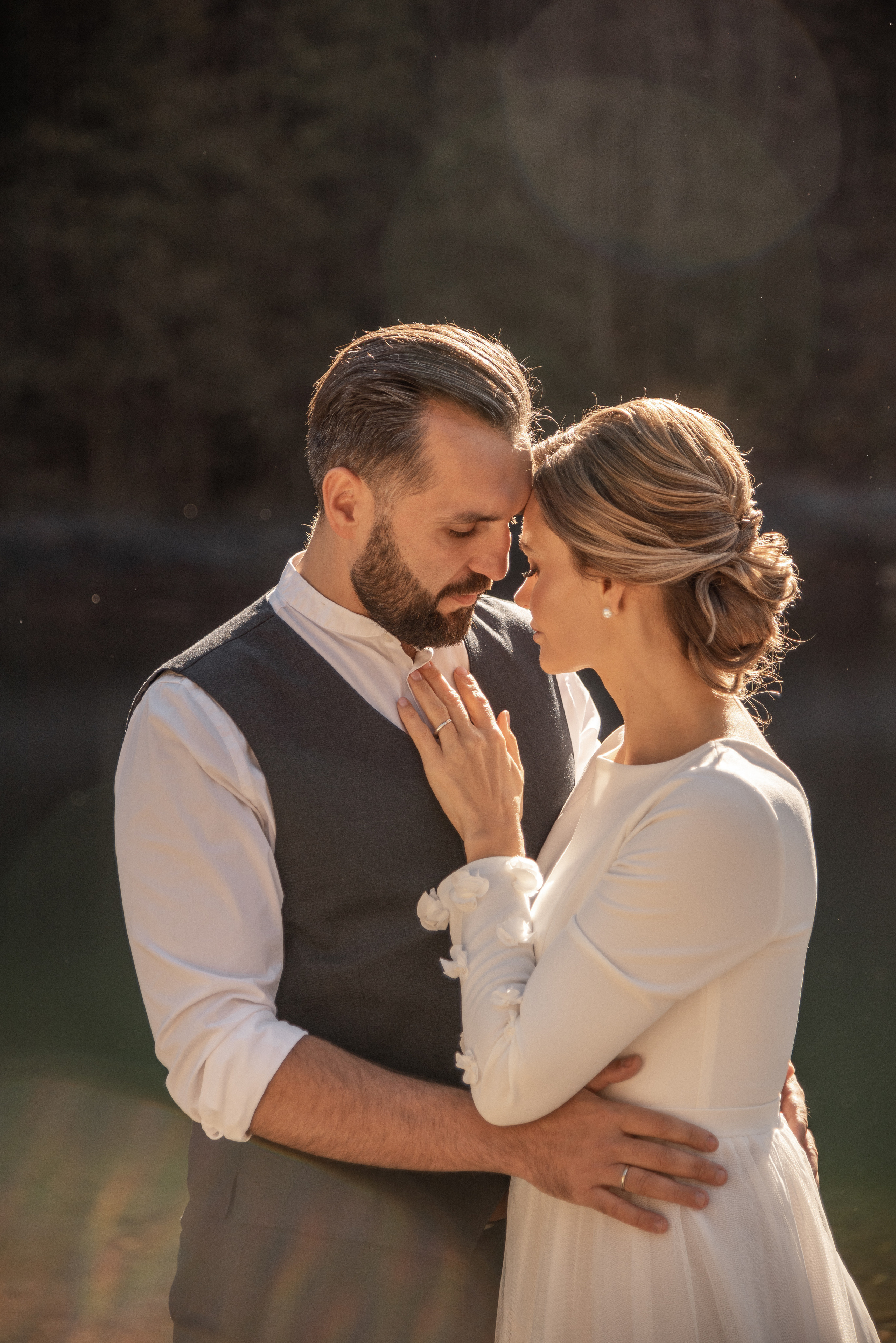 На озере в горах. Свадебный фотограф Анна Хочева
