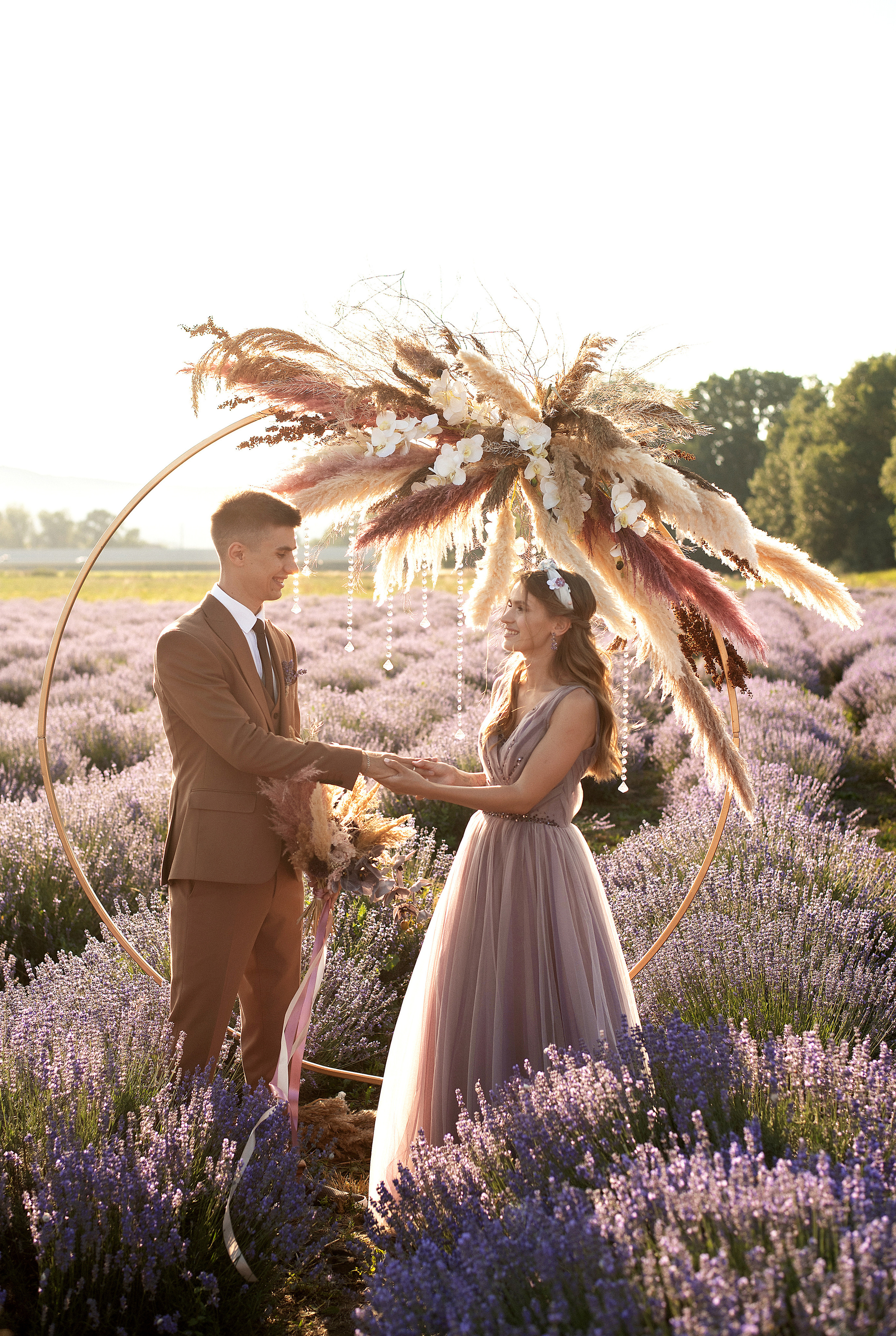 Лавандовое поле. Выездная церемония. Свадебный фотограф Анна Хочева