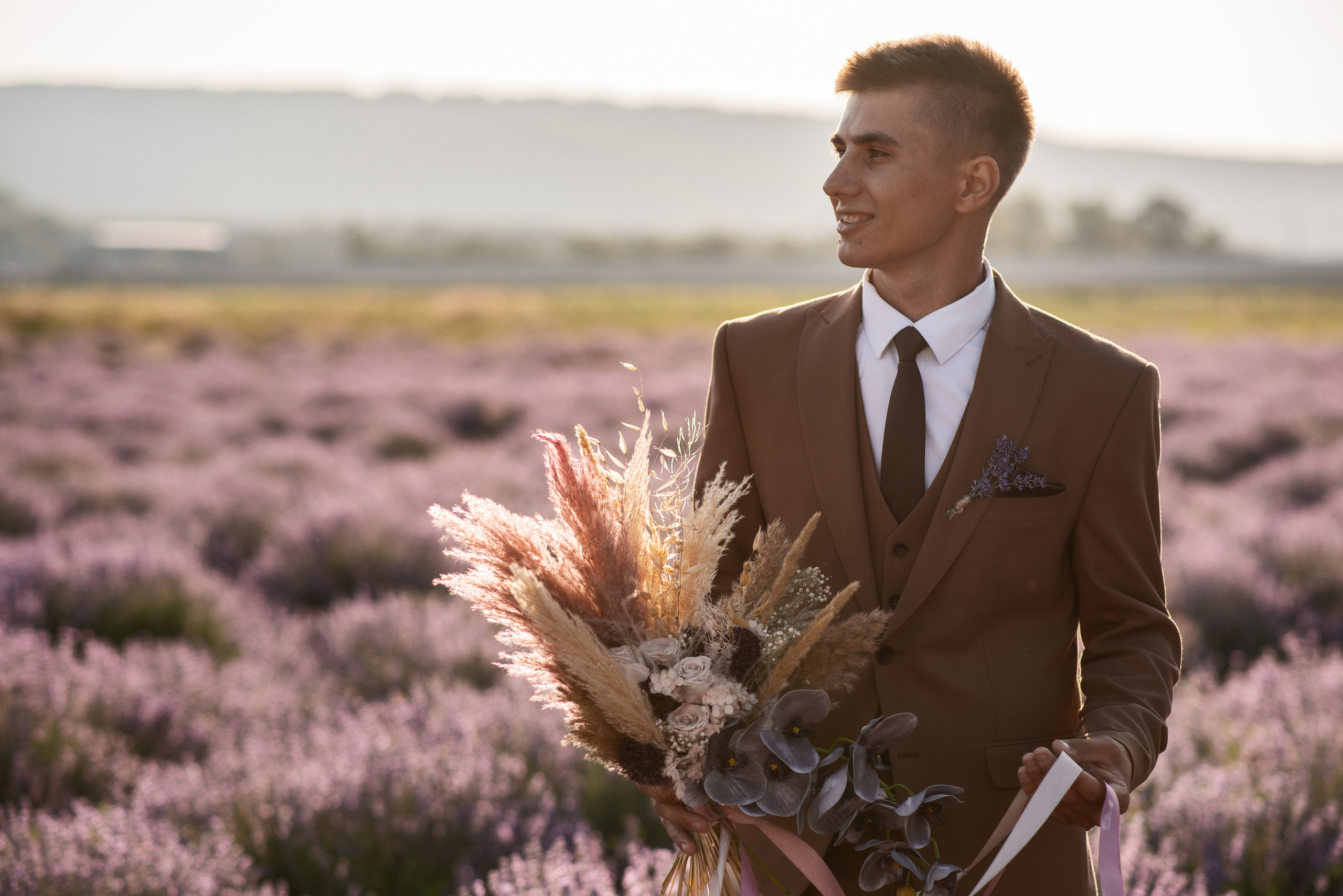 Лавандовое поле. Выездная церемония. Свадебный фотограф Анна Хочева