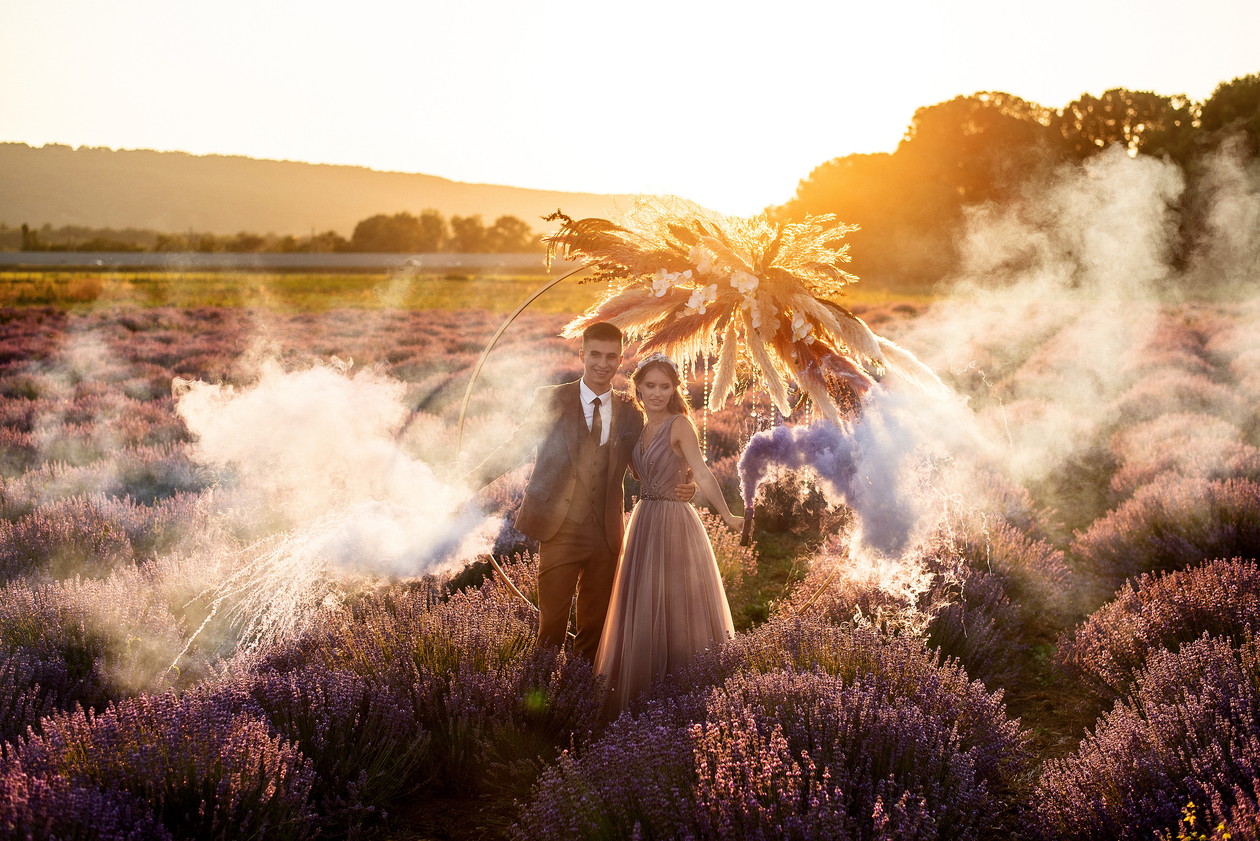 Лавандовое поле. Выездная церемония. Свадебный фотограф Анна Хочева