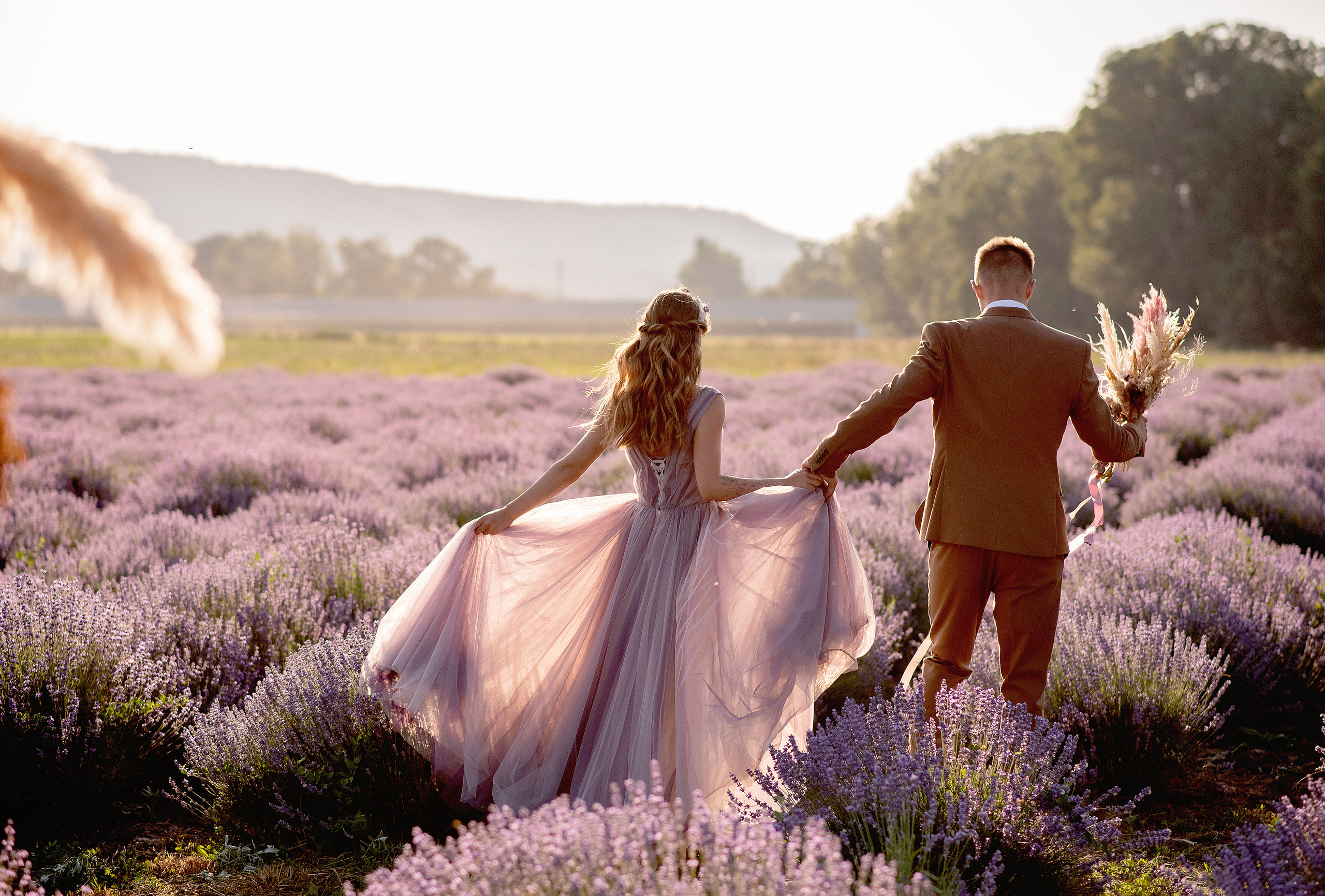 Лавандовое поле. Выездная церемония. Свадебный фотограф Анна Хочева