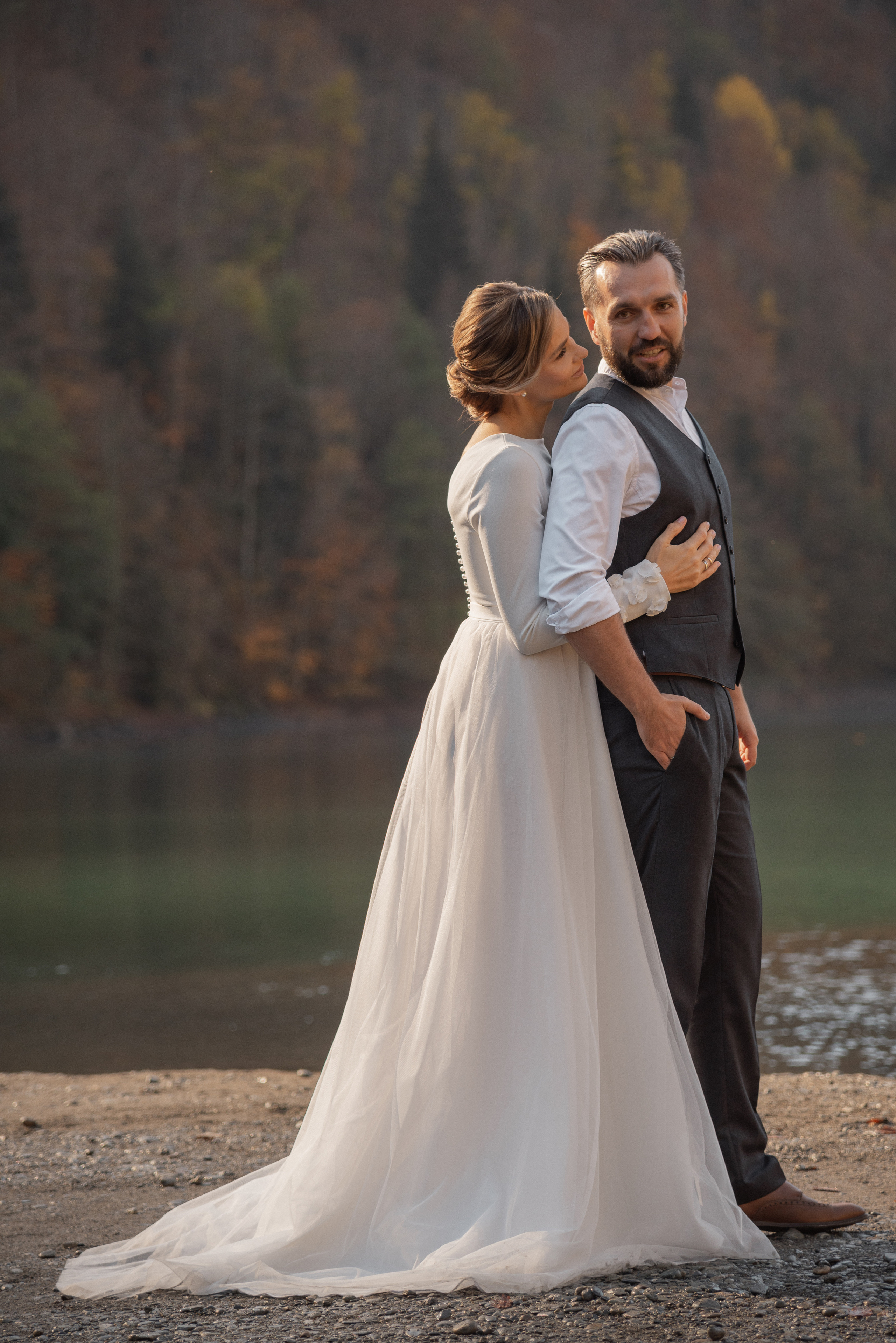 На озере в горах. Свадебный фотограф Анна Хочева