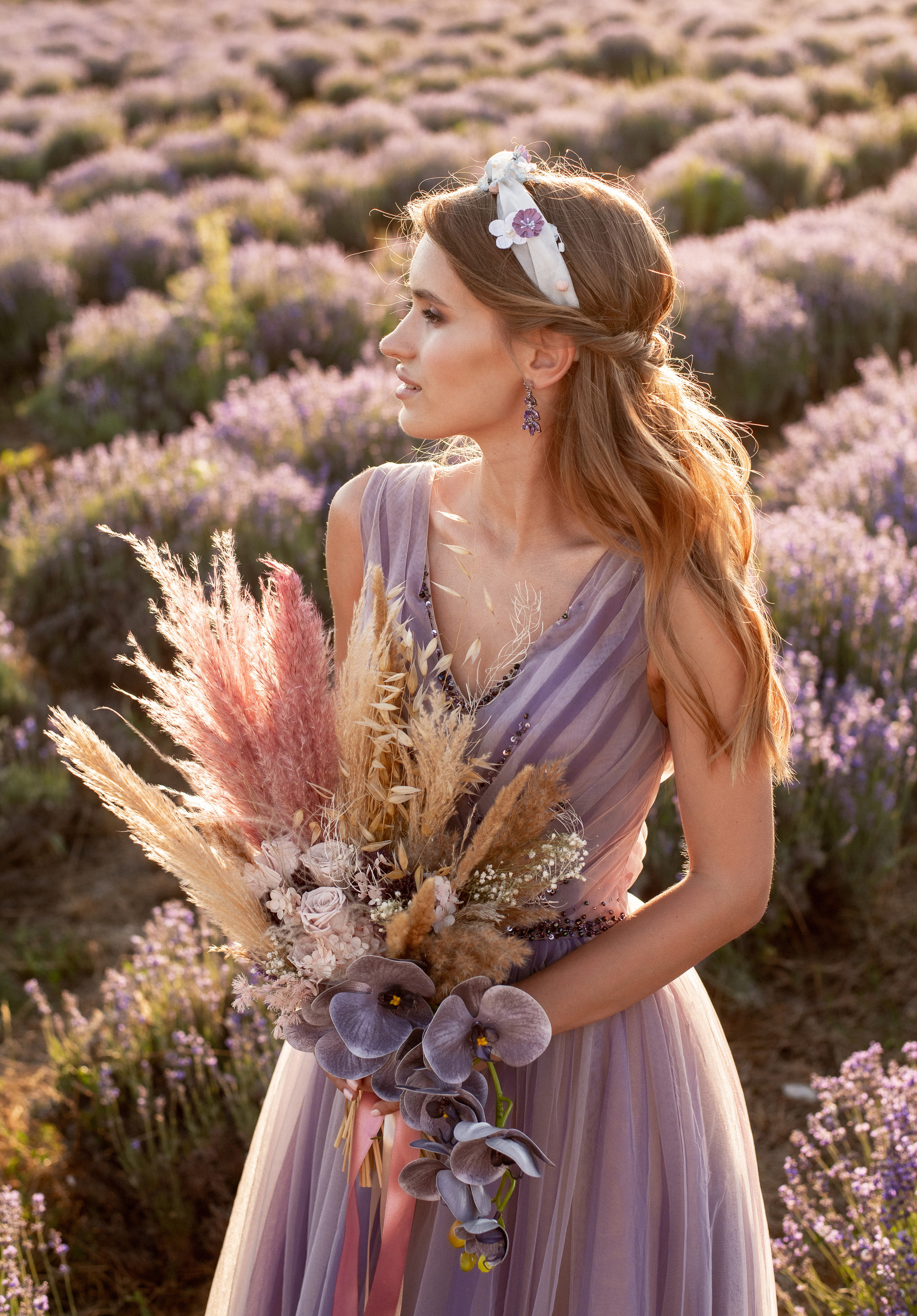 Лавандовое поле. Выездная церемония. Свадебный фотограф Анна Хочева