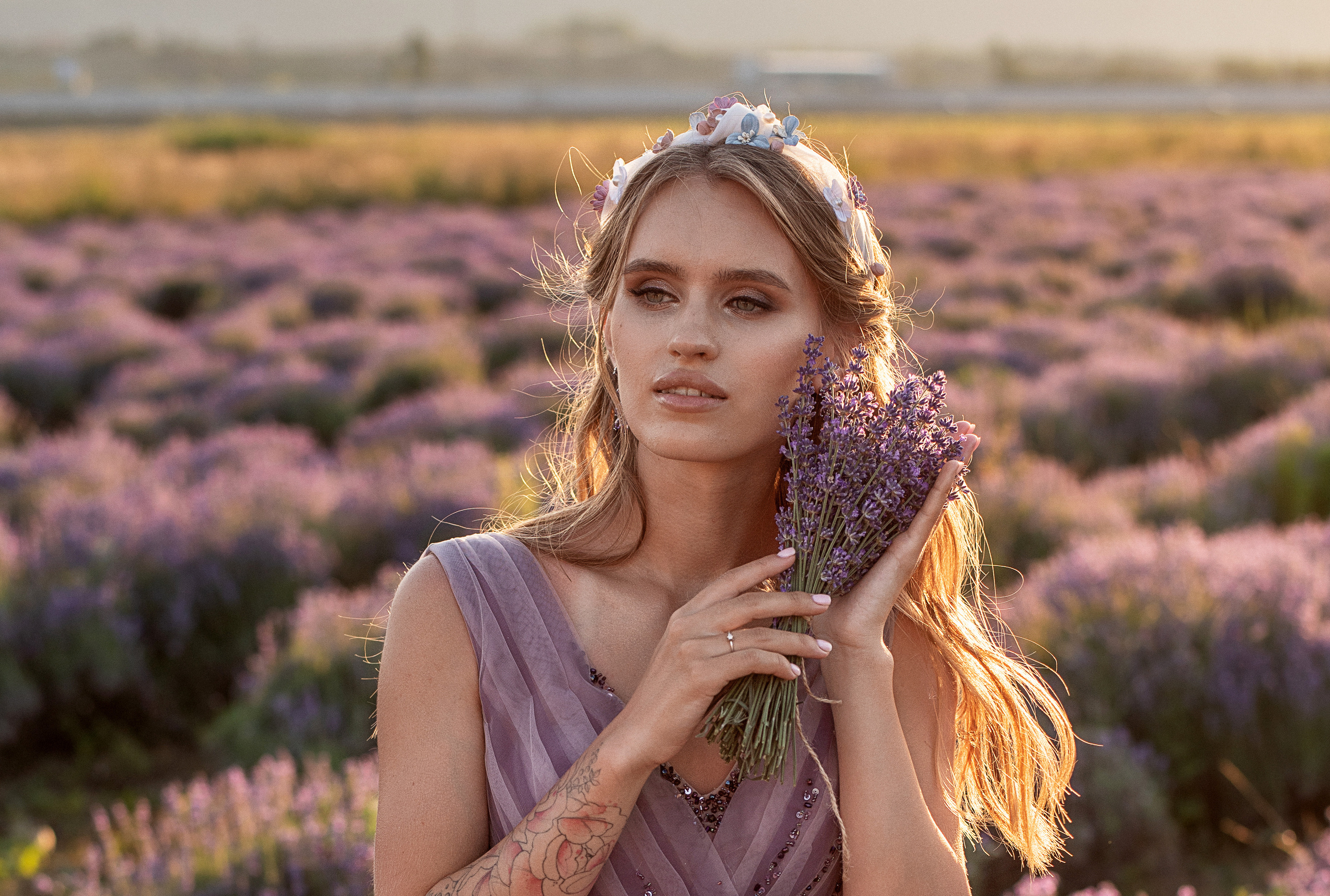 Лавандовое поле. Выездная церемония. Свадебный фотограф Анна Хочева